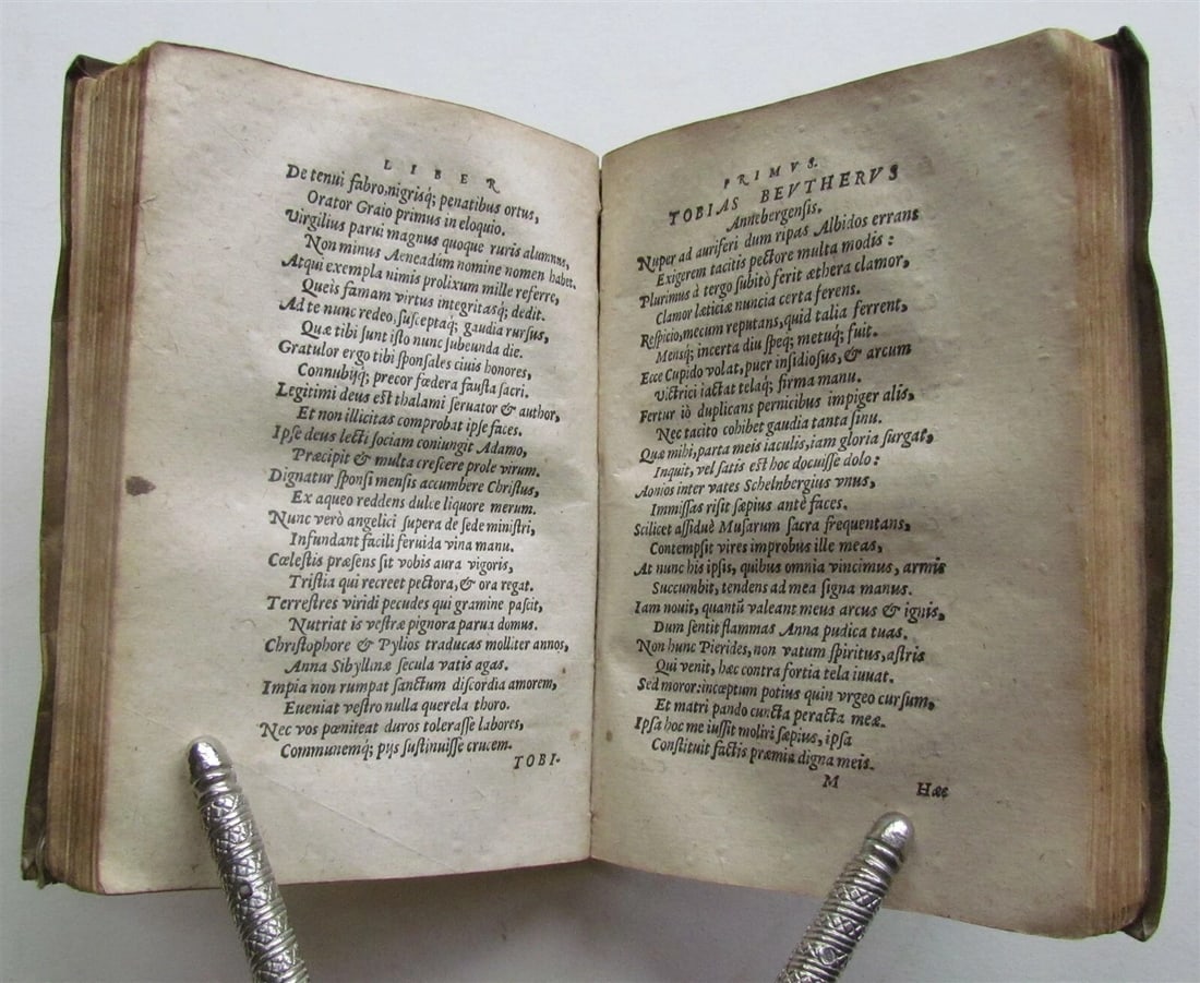 1565 POETRY Carminum nuptialium by Chr. Schellenberg ANTIQUE VELLUM 16th century - 5