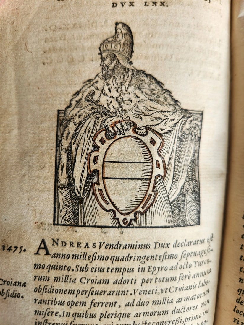 1574 HISTORY of VENICE antique AMMAN ILLUSTRATED 103 VENETIAN DOGES ENGRAVINGS - 14