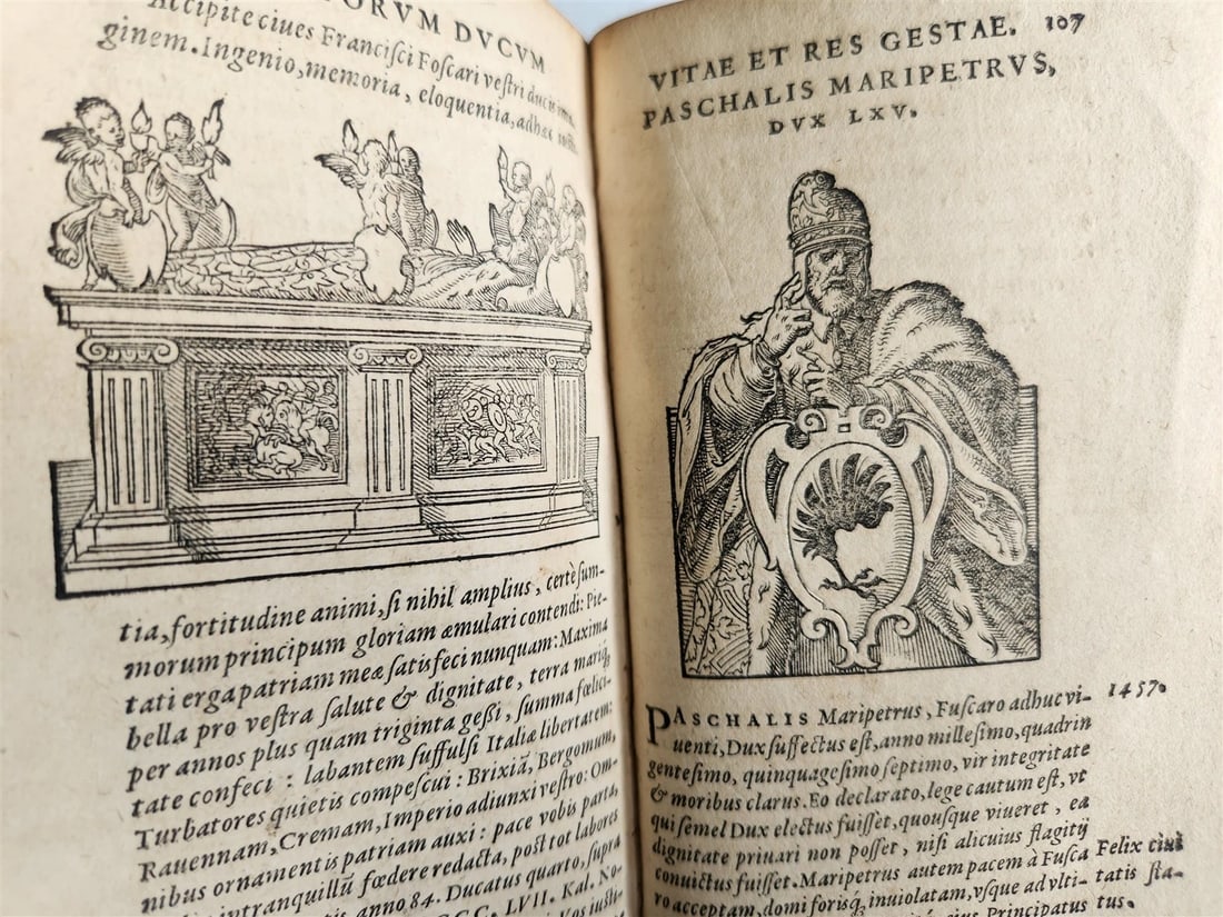 1574 HISTORY of VENICE antique AMMAN ILLUSTRATED 103 VENETIAN DOGES ENGRAVINGS - 15