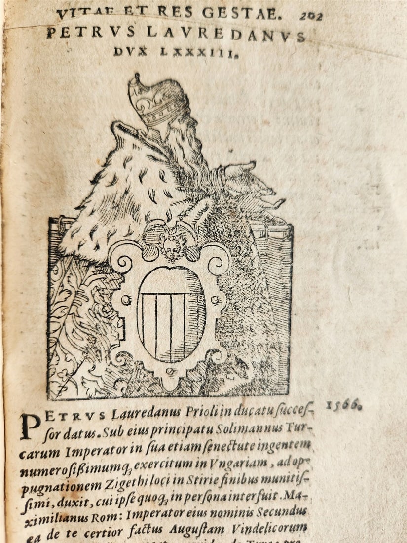 1574 HISTORY of VENICE antique AMMAN ILLUSTRATED 103 VENETIAN DOGES ENGRAVINGS - 6