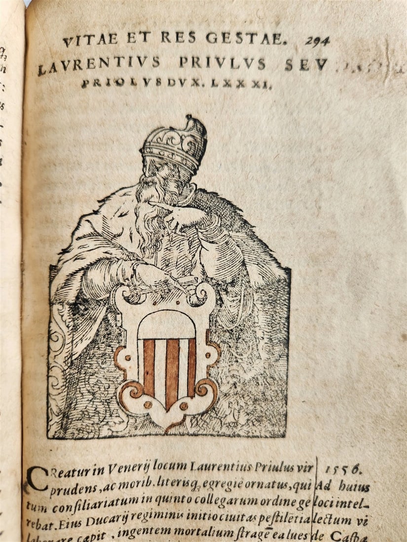 1574 HISTORY of VENICE antique AMMAN ILLUSTRATED 103 VENETIAN DOGES ENGRAVINGS - 7