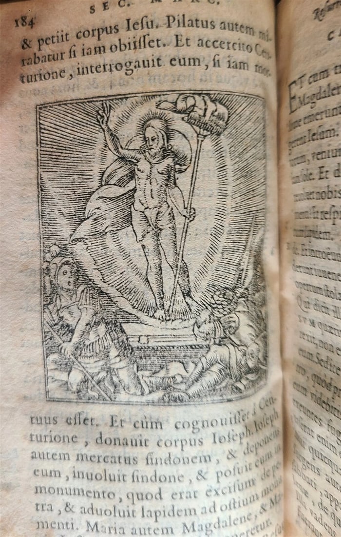 1578 BIBLE in LATIN ILLUSTRATED NEW TESTAMENT VELLUM BOUND 16th CENTURY antique - 7