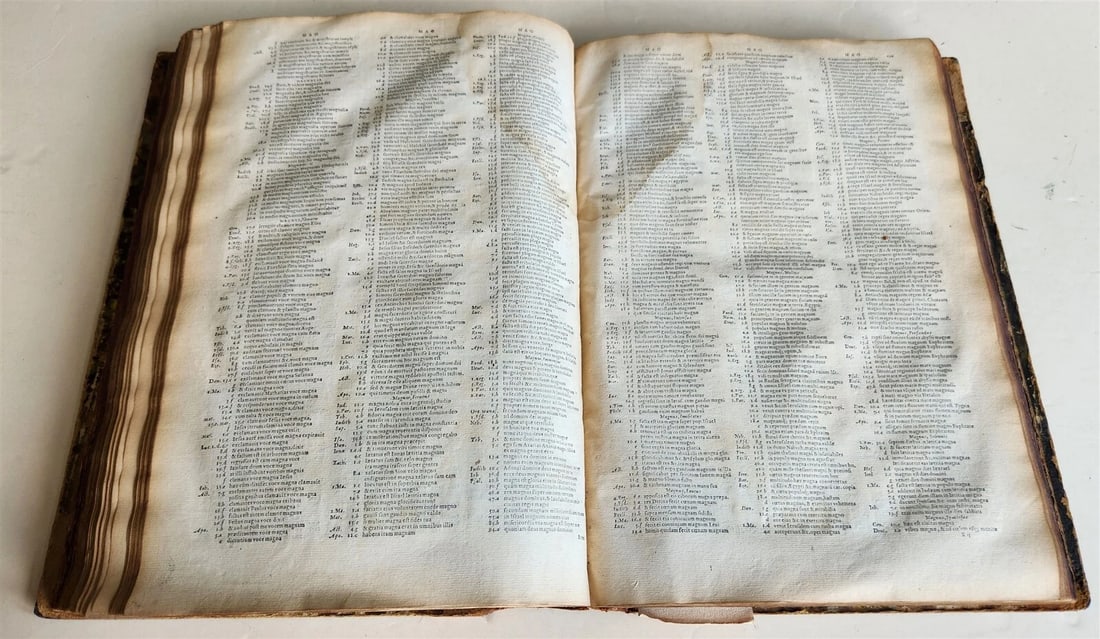 1562 BIBLE CONCORDANCE by JEAN BENOIT antique Concordantiae Novae Testamenti - 3