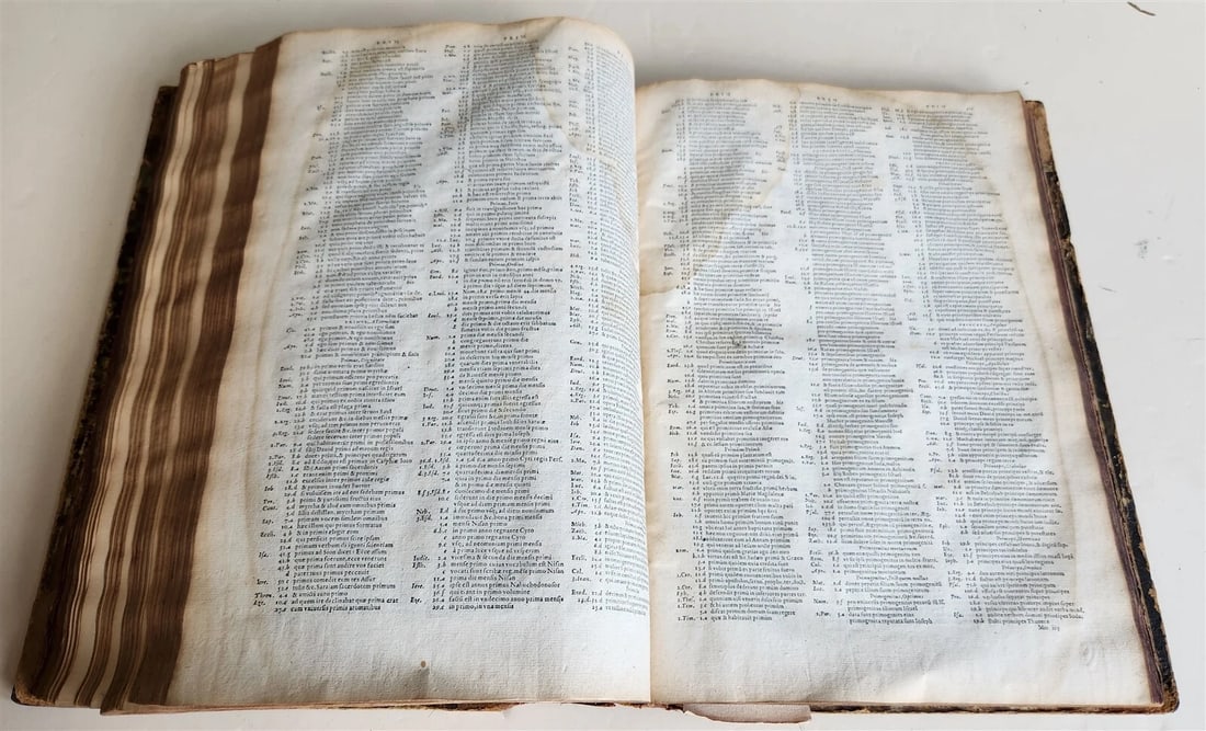 1562 BIBLE CONCORDANCE by JEAN BENOIT antique Concordantiae Novae Testamenti - 5