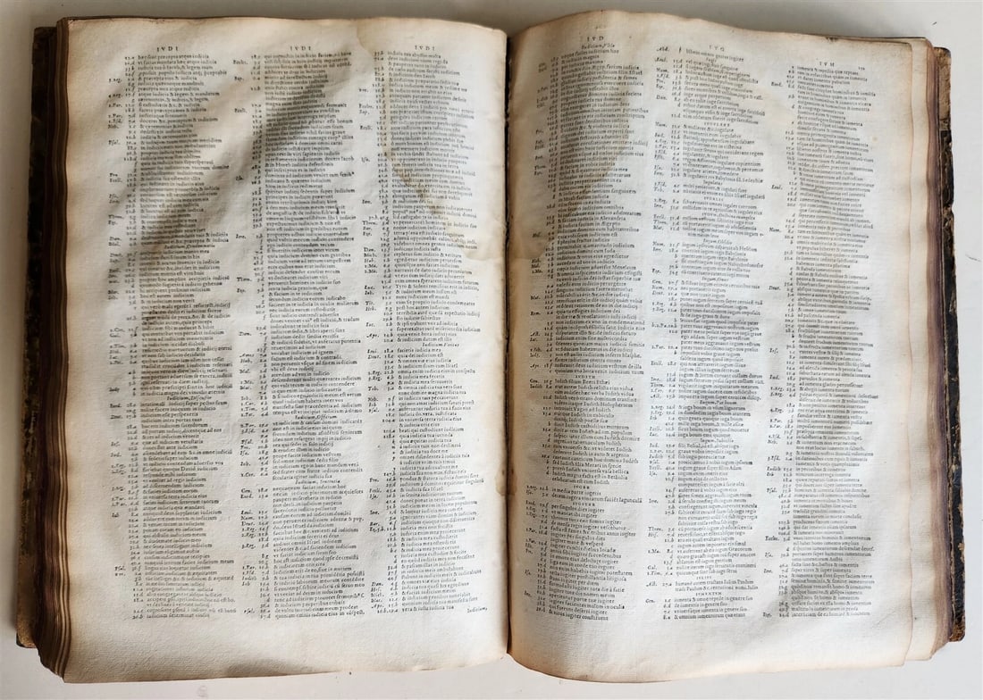 1562 BIBLE CONCORDANCE by JEAN BENOIT antique Concordantiae Novae Testamenti - 6