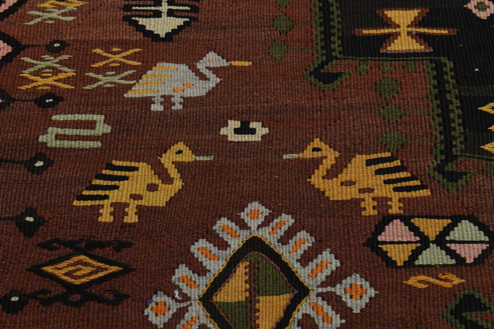 5'8x15'6 ft, BROWN KILIM RUNNER - 18