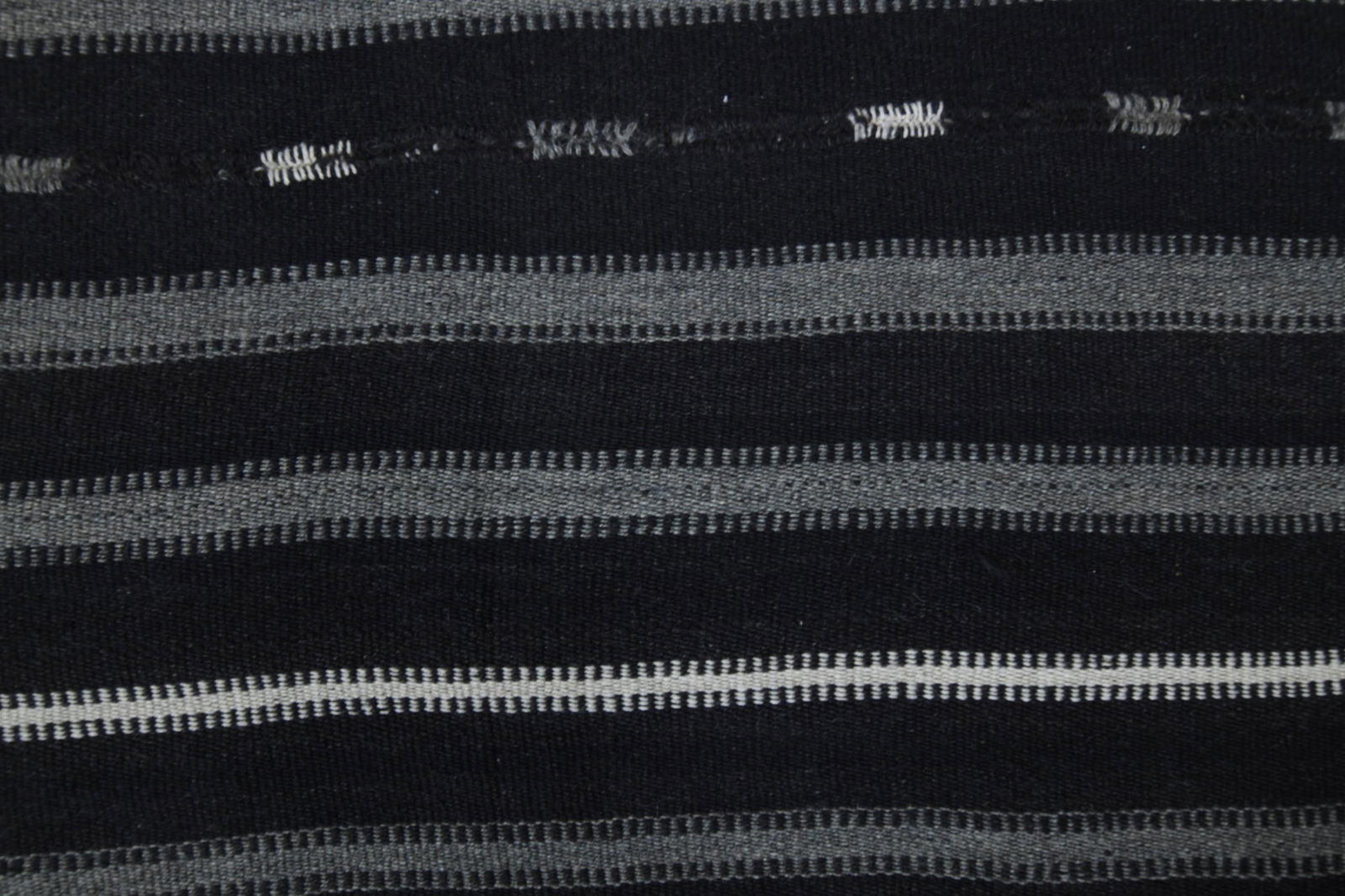 5'2x9'1 ft, GRAY BLACK KILIM - 7