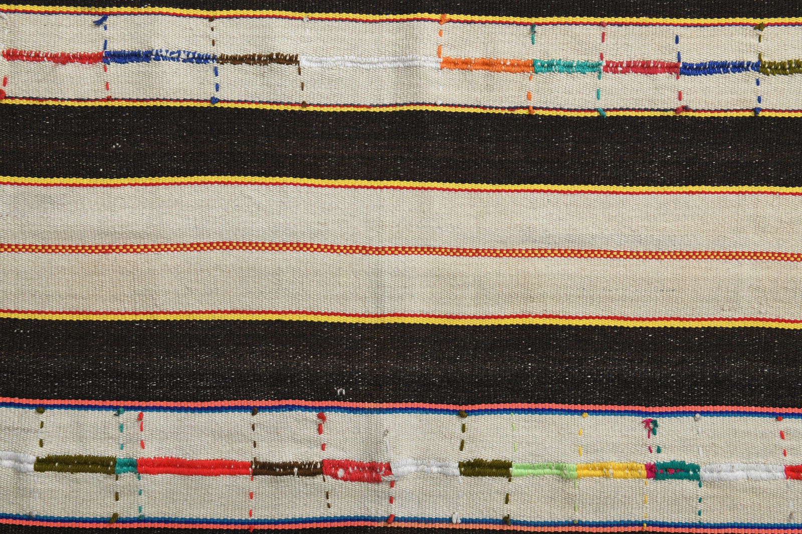 4'5x6'8 ft, BEIGE BROWN KILIM - 9