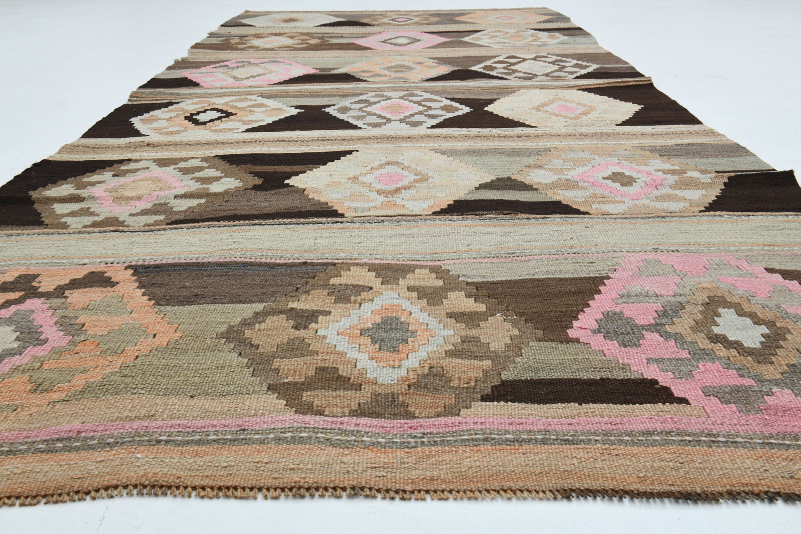 4.6x10.6 ft, TURKISH OUSHAK RUG - 11