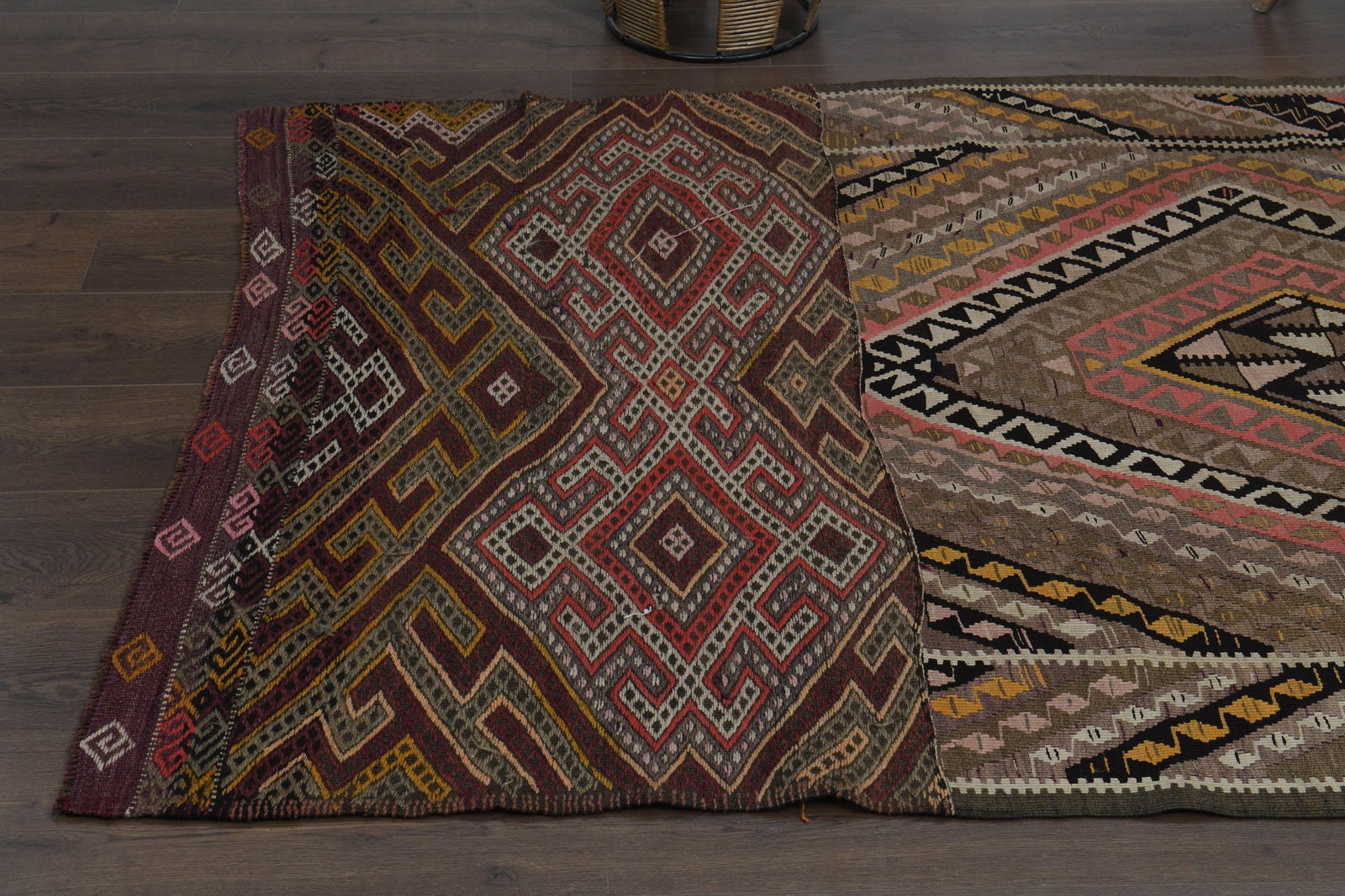 4'6x13 ft, EARTH TONE KILIM - 8