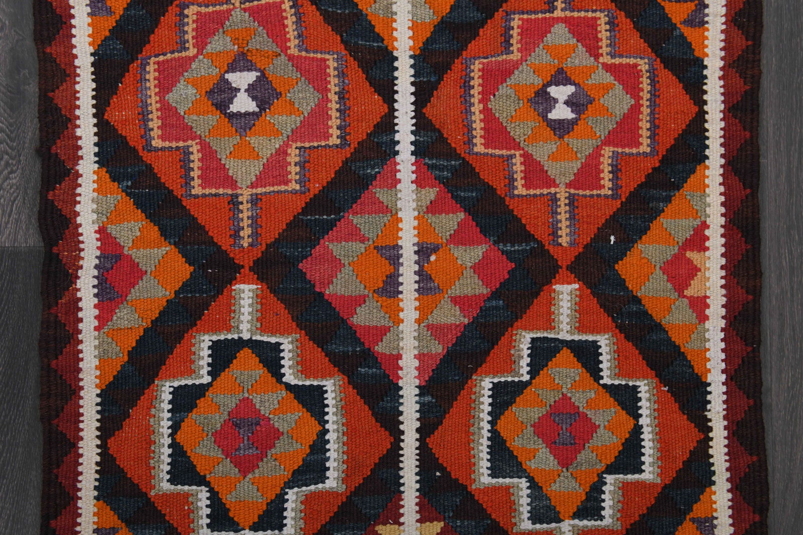 2.7x10.3 ft, TURKISH KILIM Runner - 7