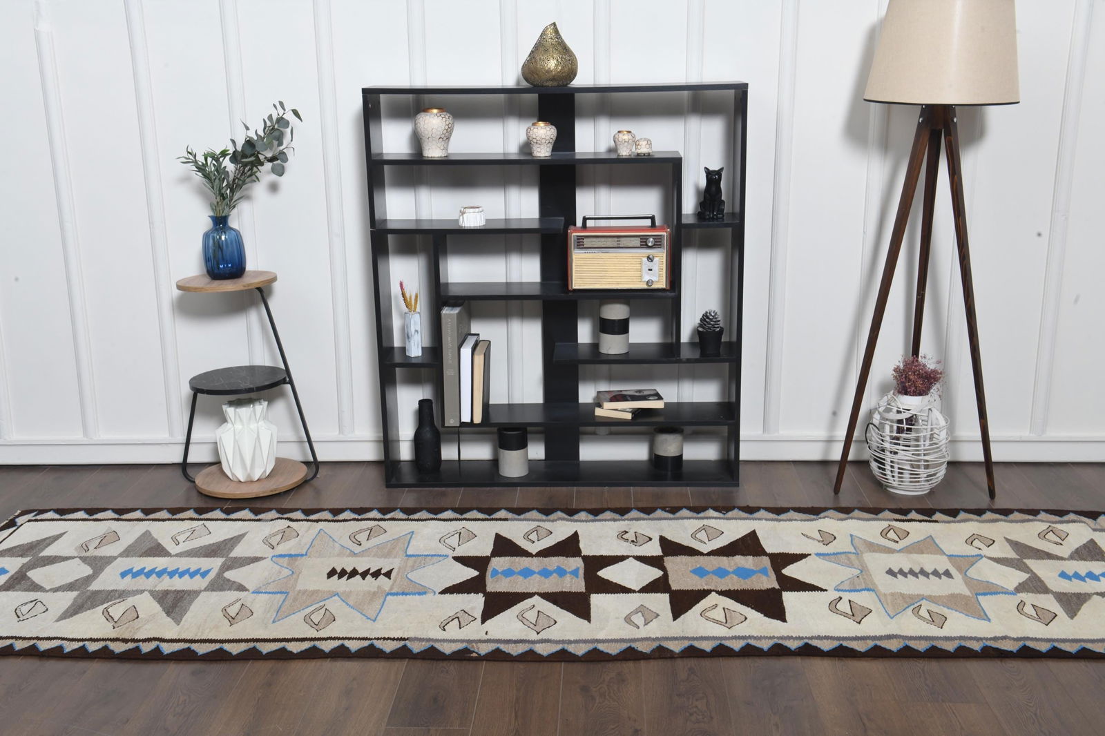 2'8x12'9 ft, KILIM RUNNER RUG - 19