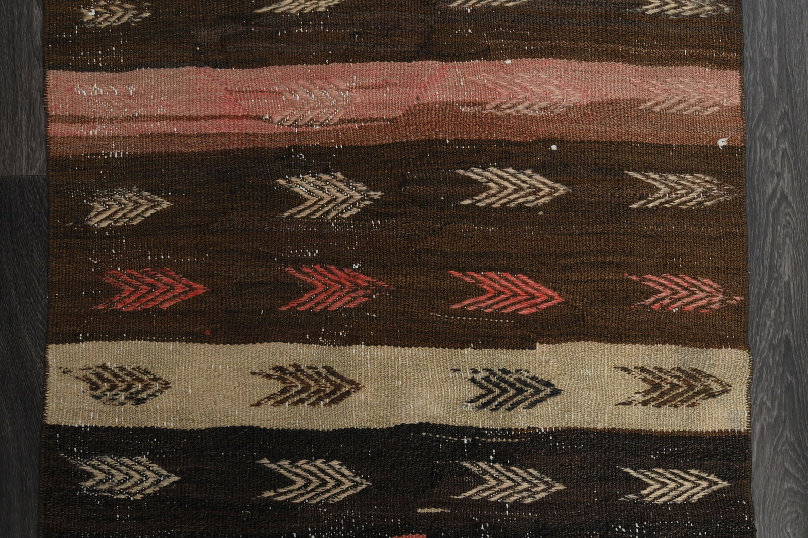 3.3x10.5 ft, TURKISH KILIM Runner - 7