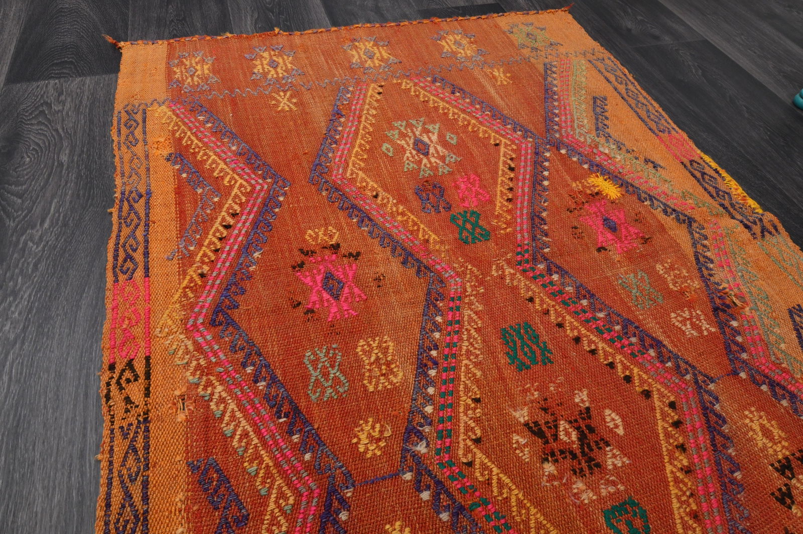 3.5x6 Ft, Vintage Rug, Accent - 13