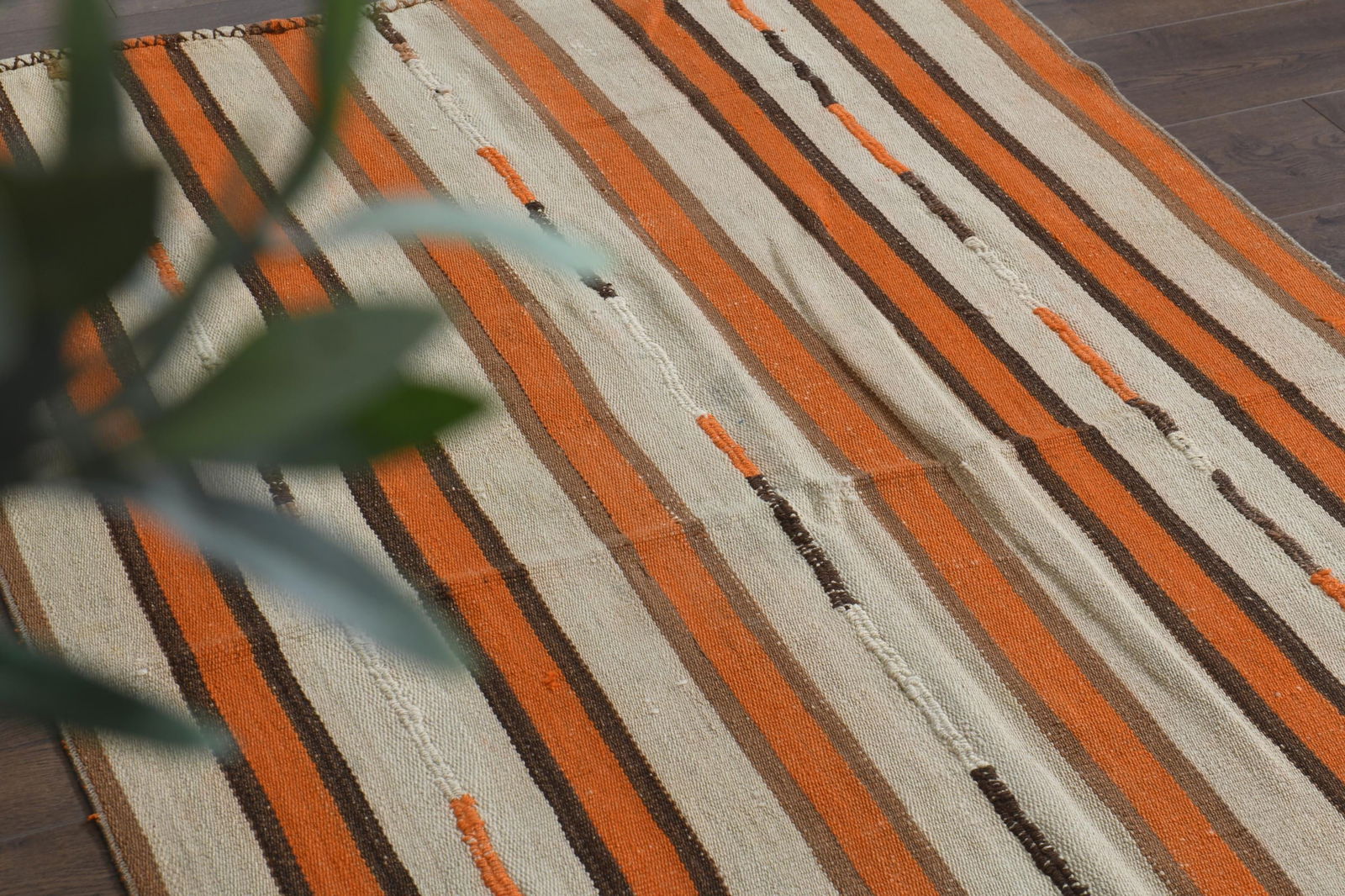 4x6.3 ft, COLORFUL KILIM RUG - 14