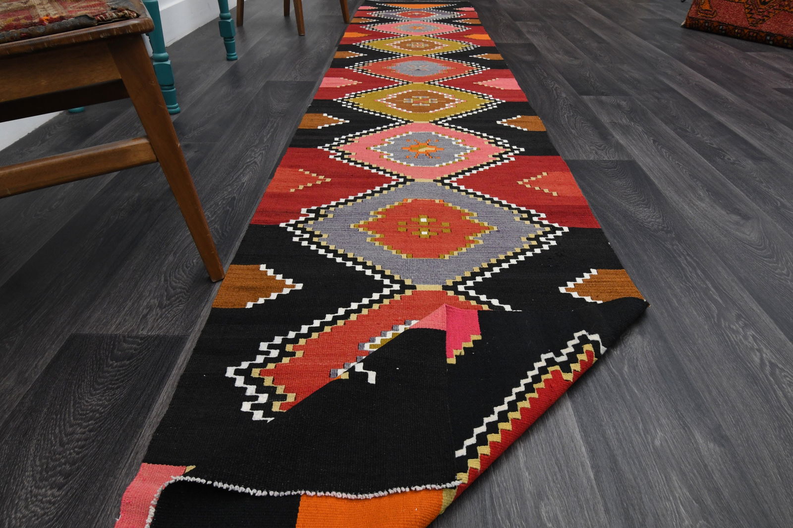 2.5x13.7 ft, TURKISH Rug Runner - 17