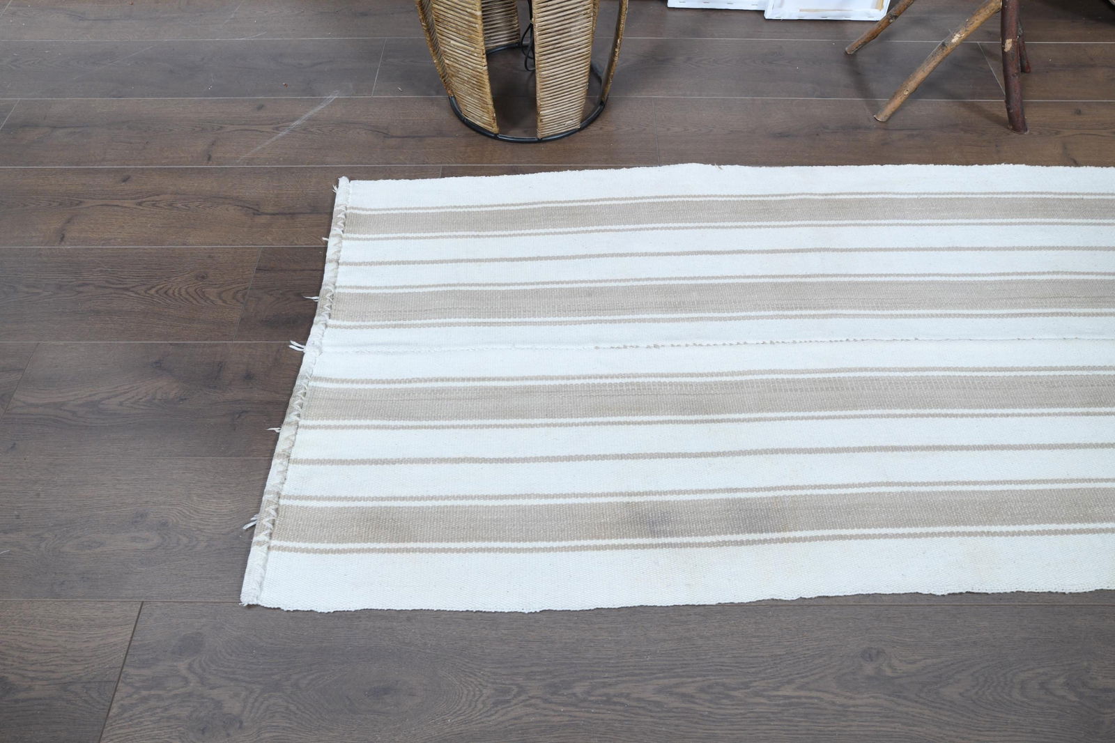 2.4x10.9 ft, WHITE BROWN RUNNER - 9