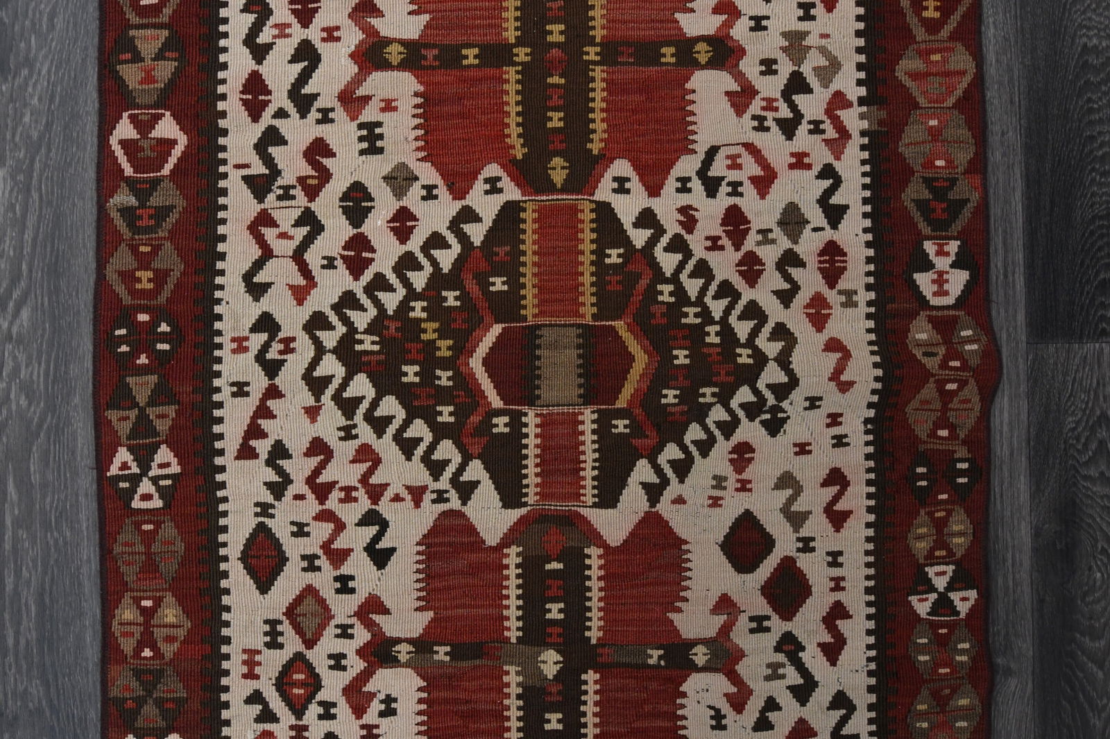 2.8x10.3 ft, TURKISH KILIM Runner - 6