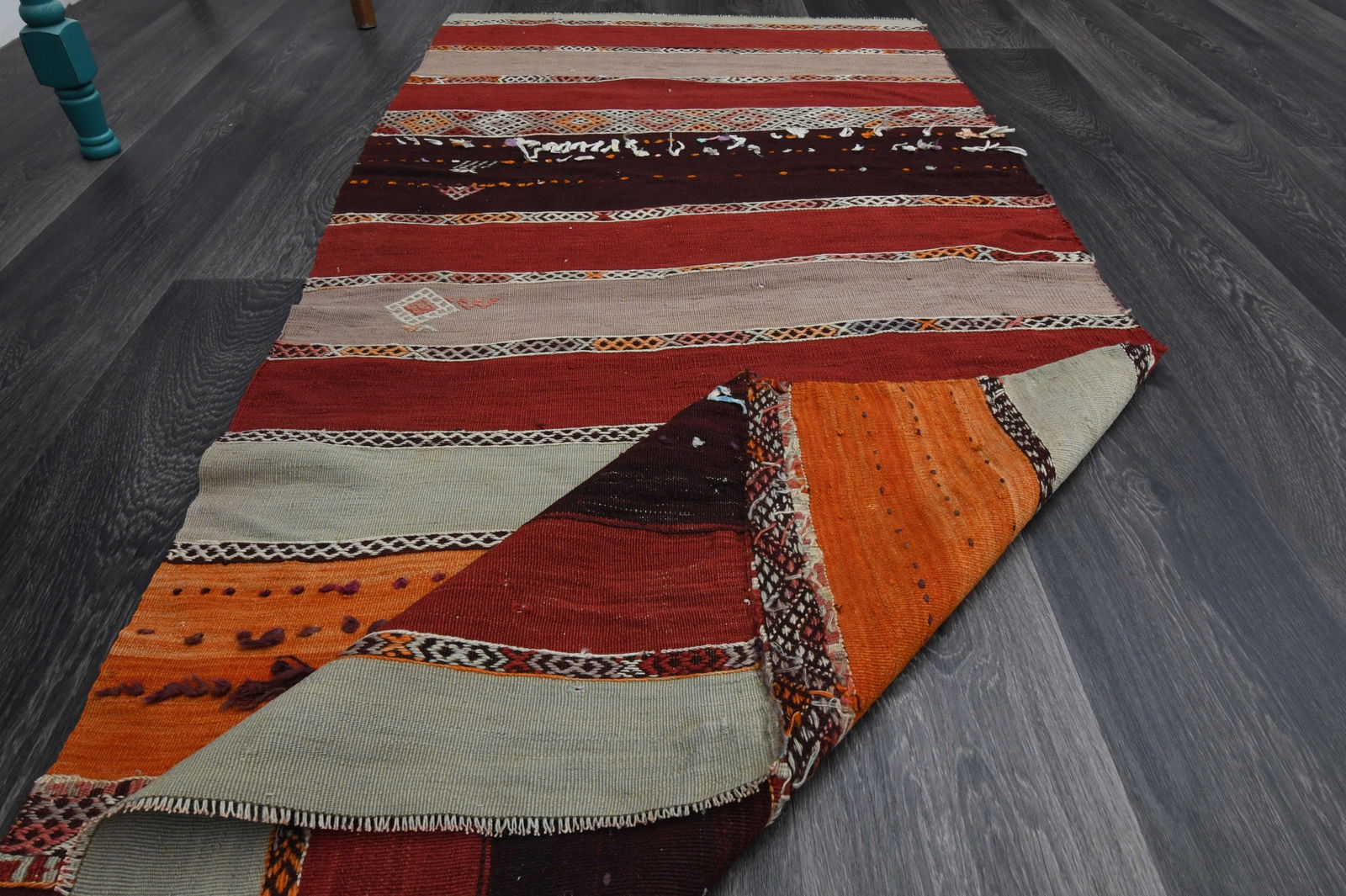 2.8x6.4 ft, TURKISH CACIM KILIM - 17