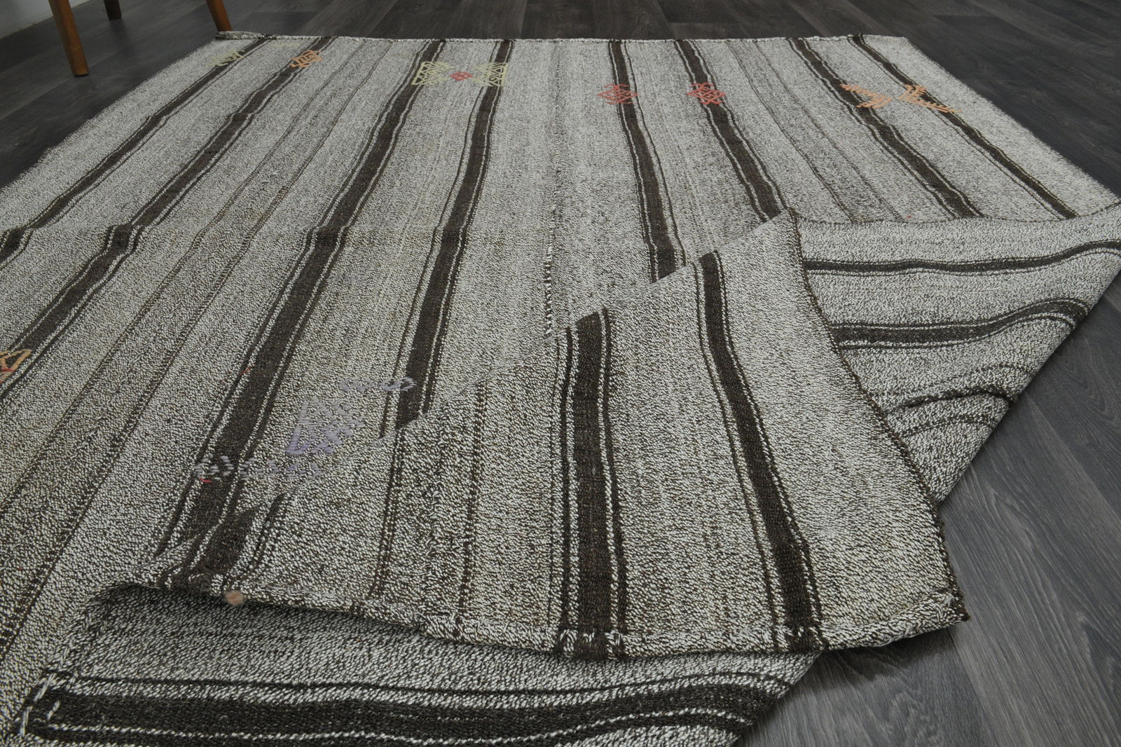 5.9x7.7 ft, TURKISH Rug, Kilim - 4