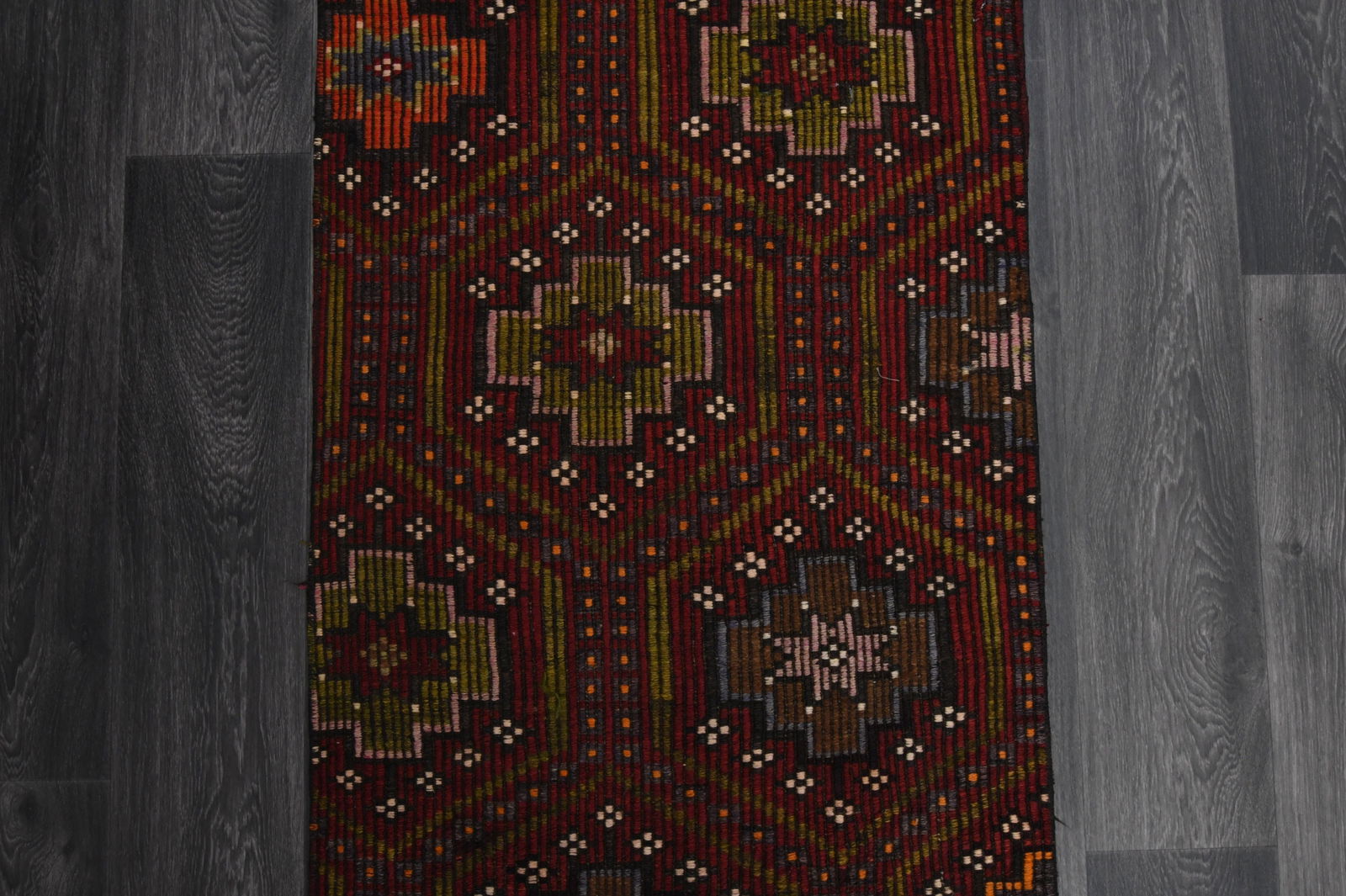 2.5x9.8 ft, TURKISH KILIM Runner - 14
