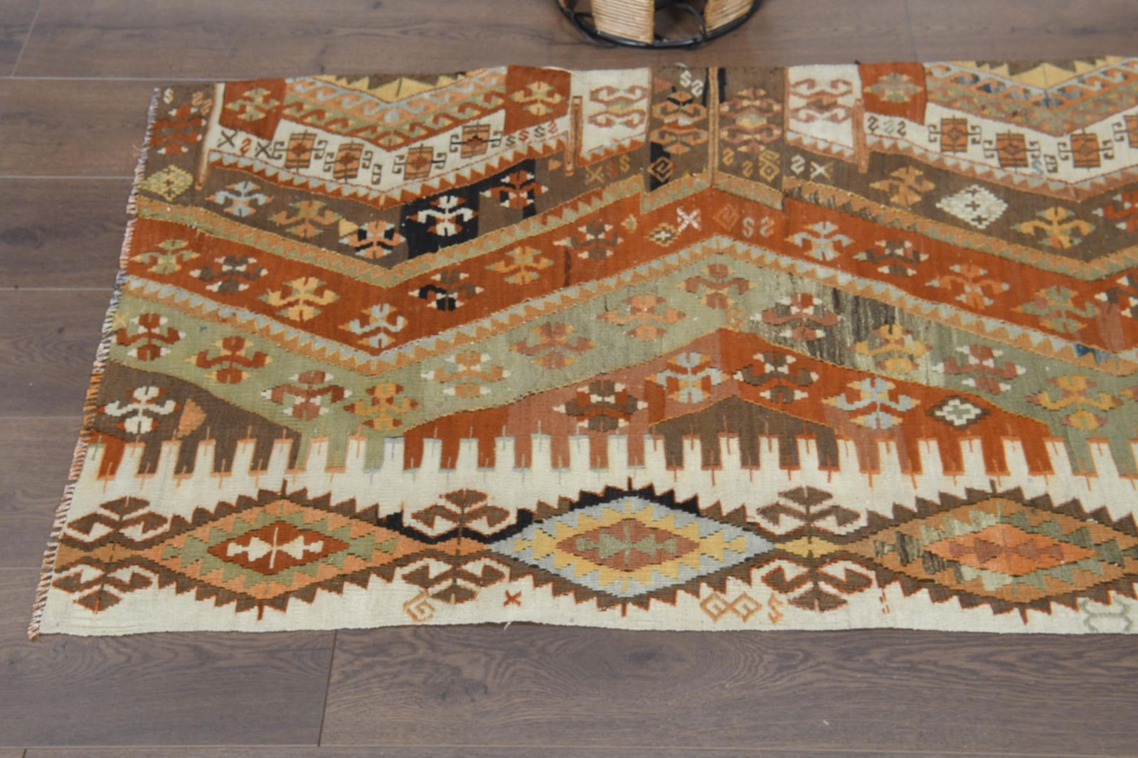 2'8x13'1 ft, STRIPED KILIM RUG, Turkish Vintage Runner - 8