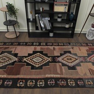 4x9'6 ft, KILIM RUNNER RUG - 10