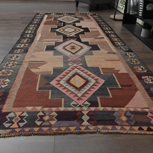 4x9'6 ft, KILIM RUNNER RUG - 6