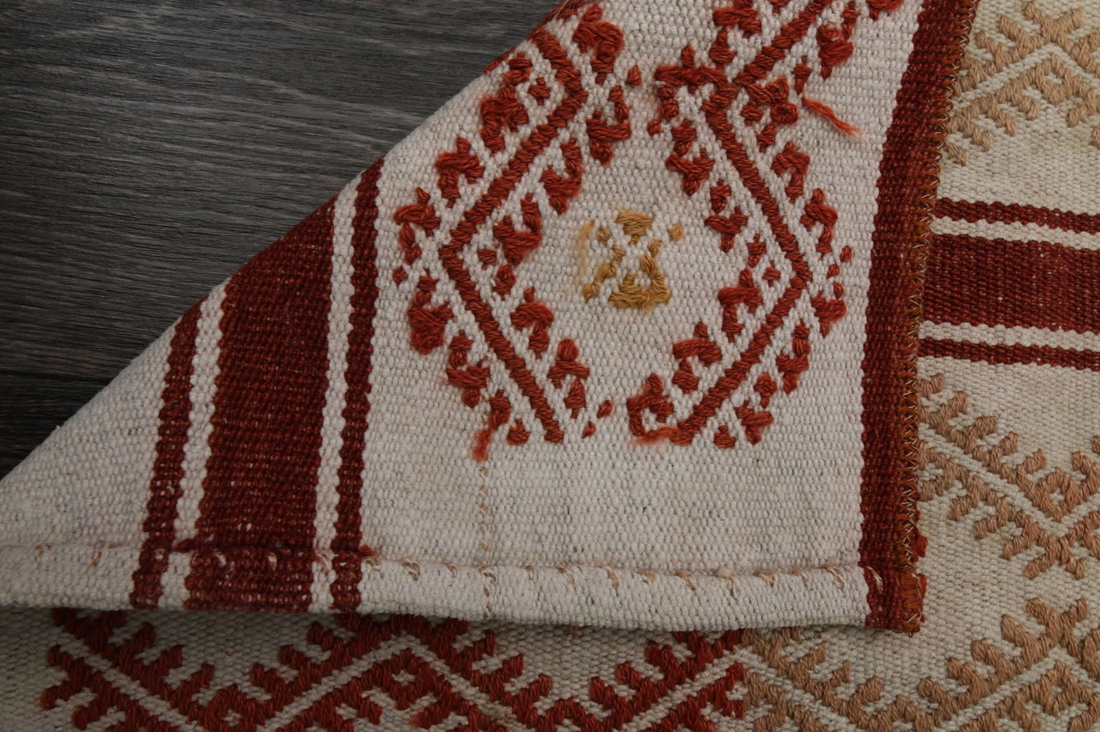 1.3x6.5 ft, IVORY DECOR, Wool Runner - 19