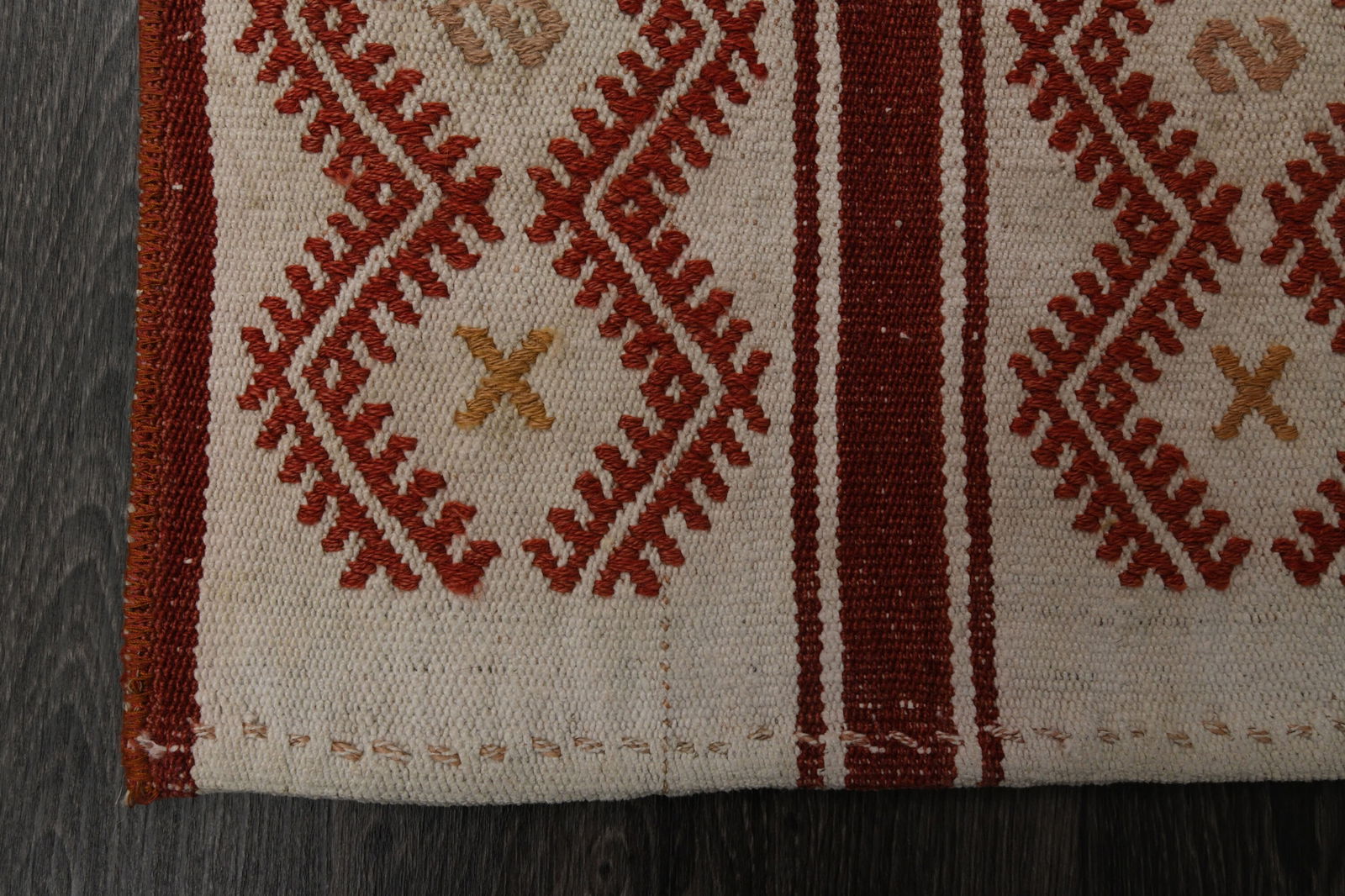 1.3x6.5 ft, IVORY DECOR, Wool Runner - 7