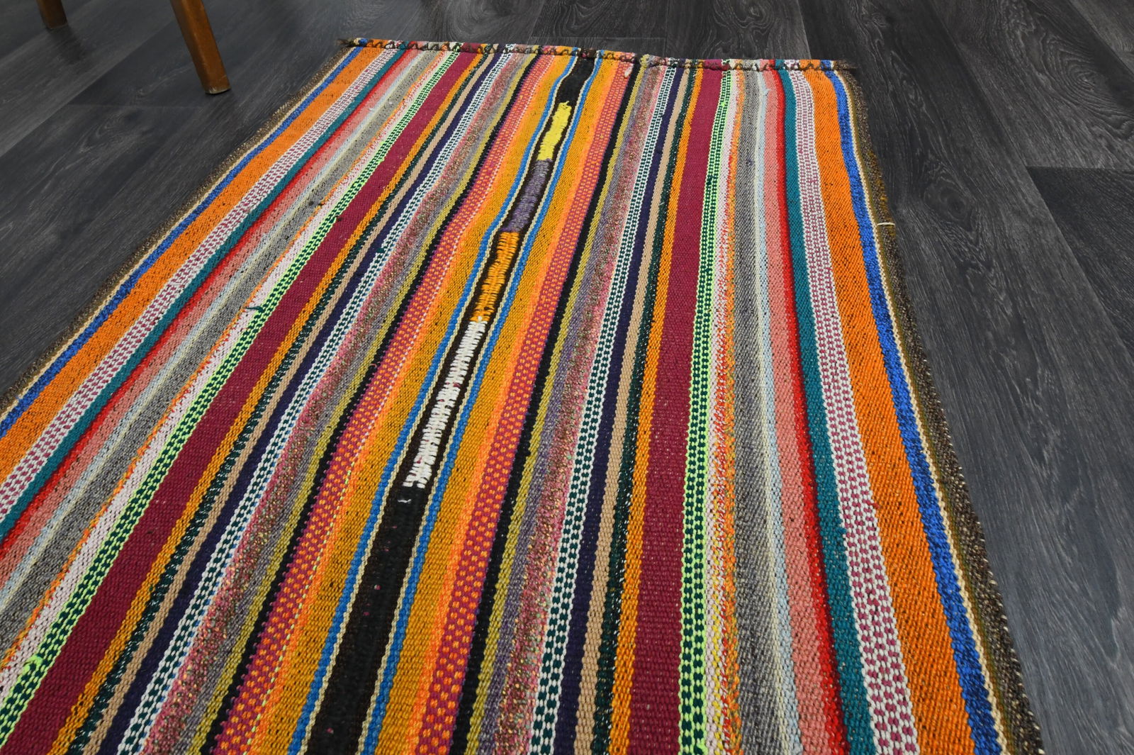 2.5x7.1 ft, TURKISH KILIM Runner - 5
