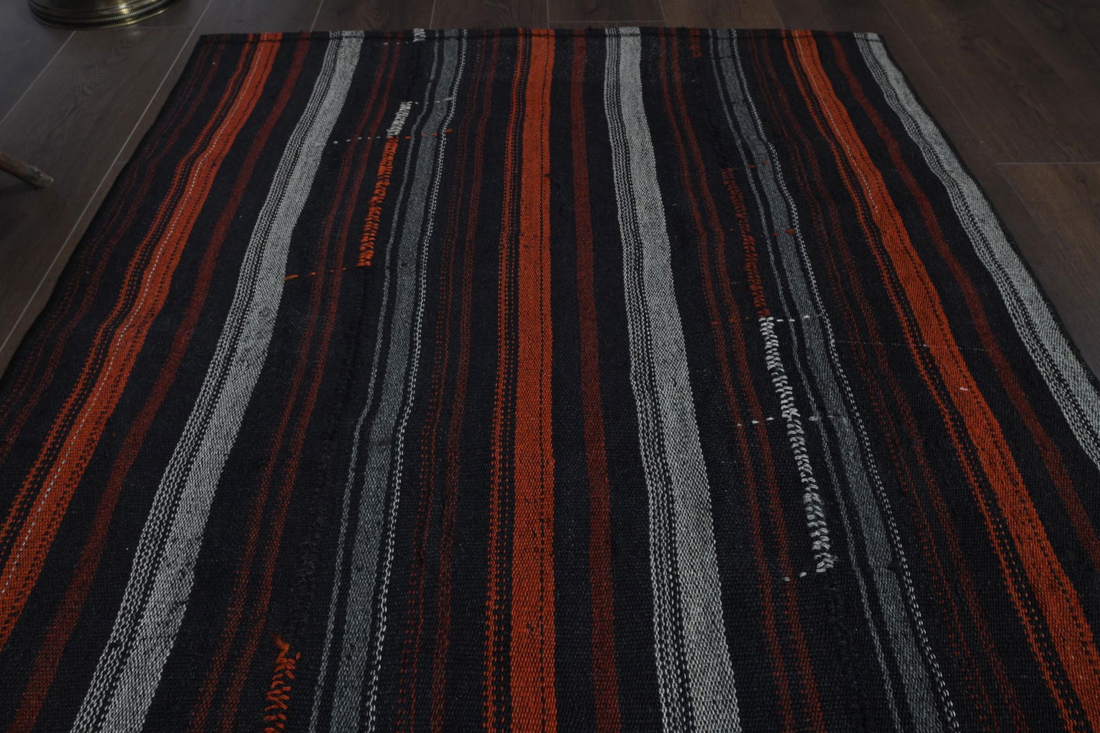 3'5x8'4 ft, COLORFUL STRIPED RUNNER - 4