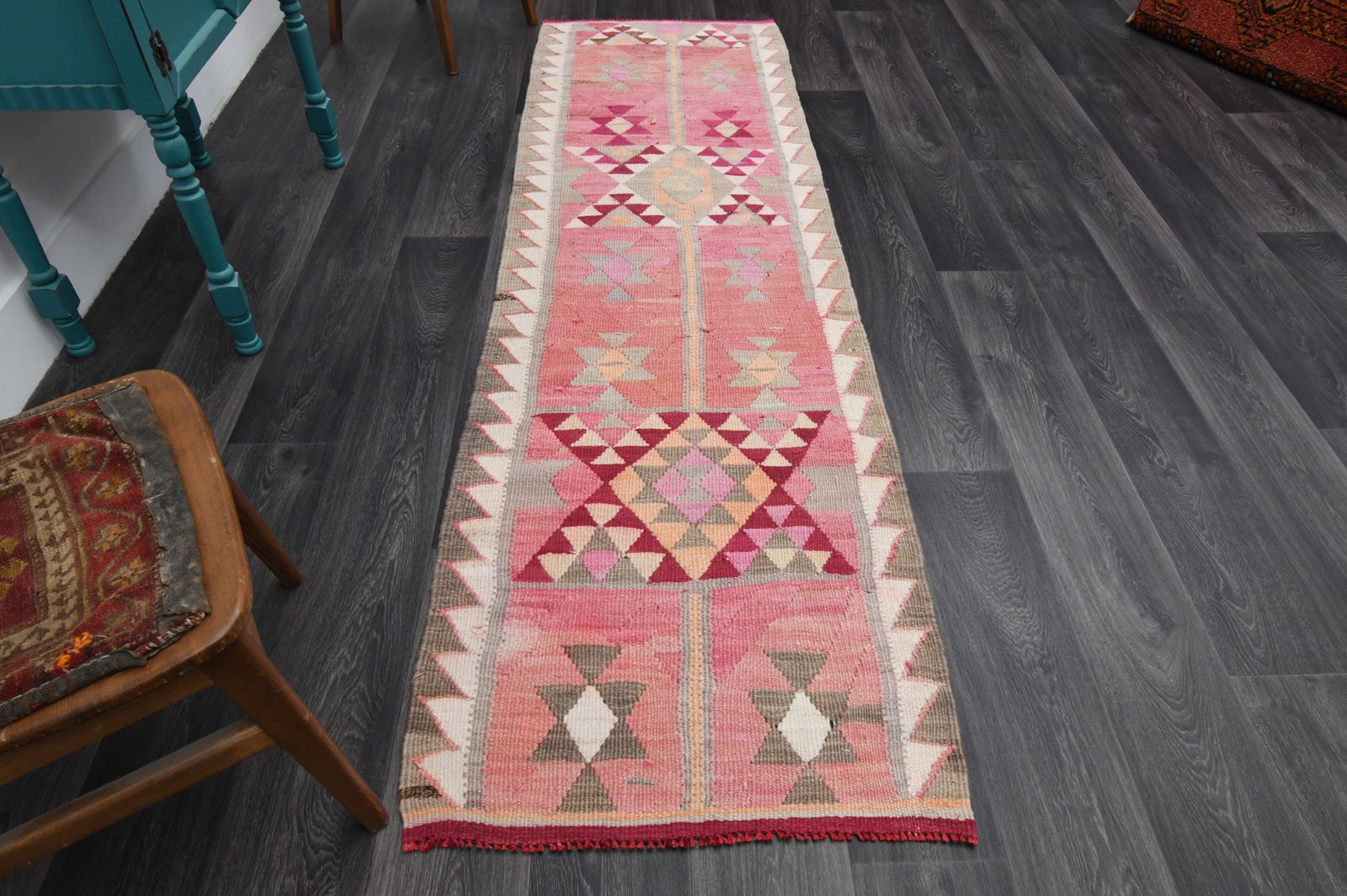 2.6x8.6 ft, TURKISH KILIM Runner (1 of 17)
