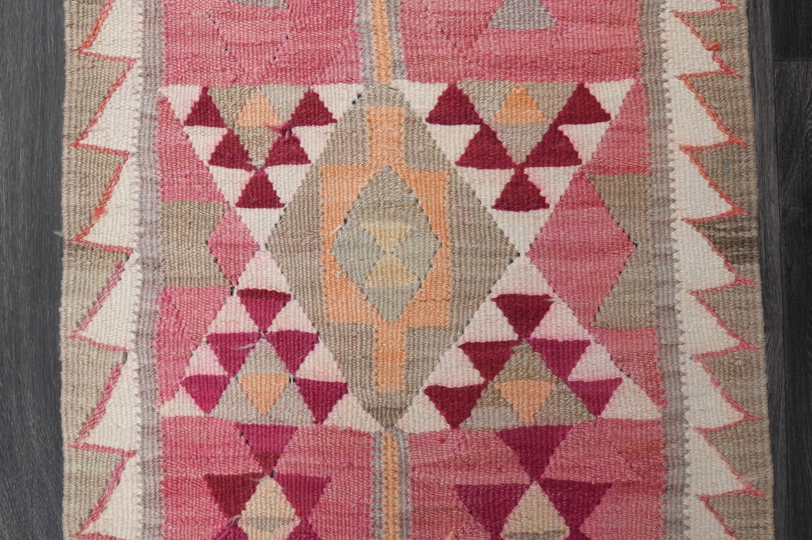 2.6x8.6 ft, TURKISH KILIM Runner - 6