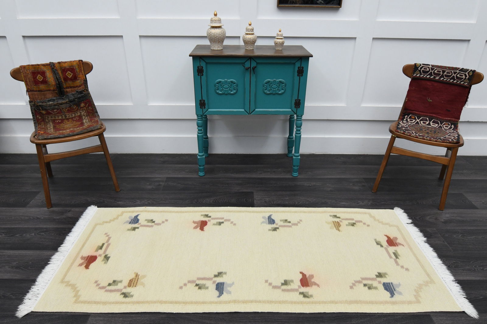 2.6x6.3 ft, TURKISH KILIM Runner - 11