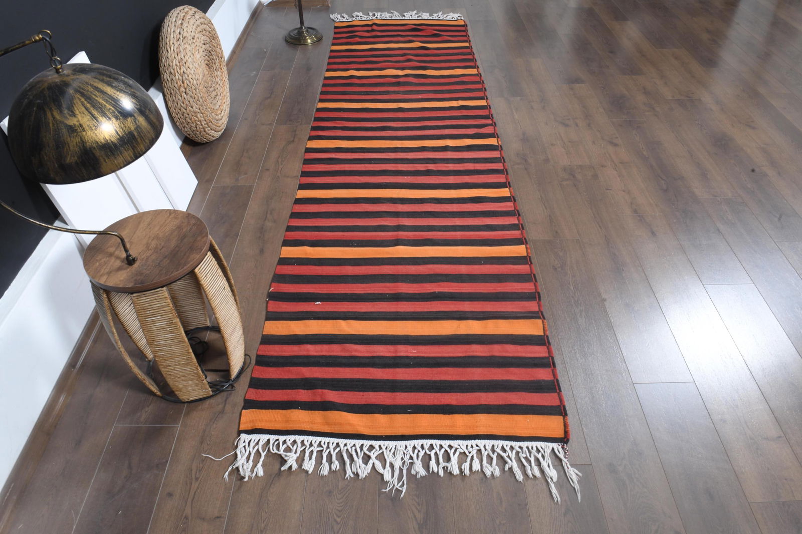 3.1x10.8 ft, STRIPED KILIM RUNNER - 4