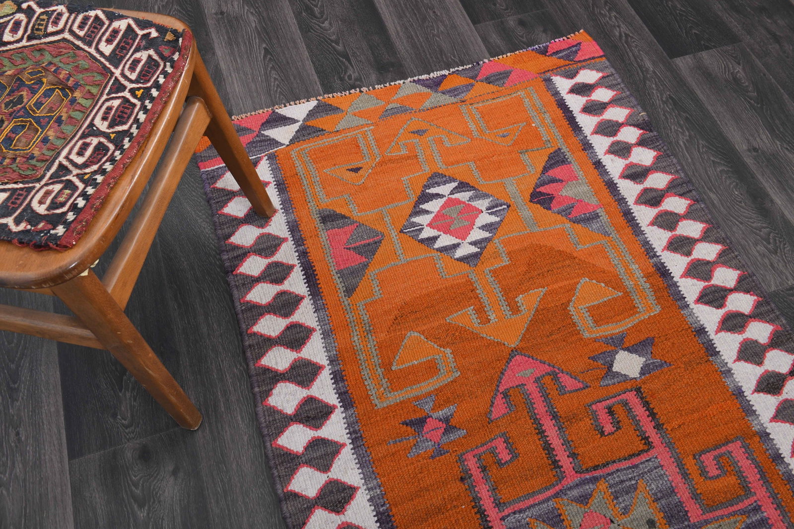 3.1x10 ft, TURKISH KILIM Runner - 14