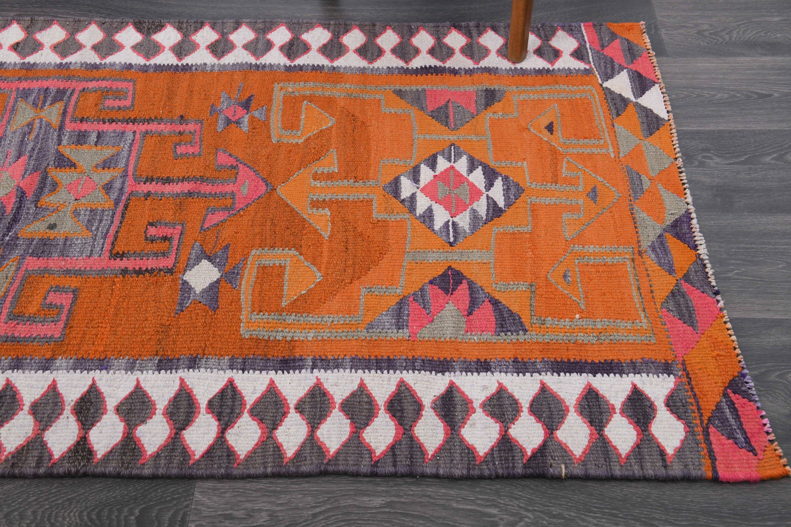 3.1x10 ft, TURKISH KILIM Runner - 5