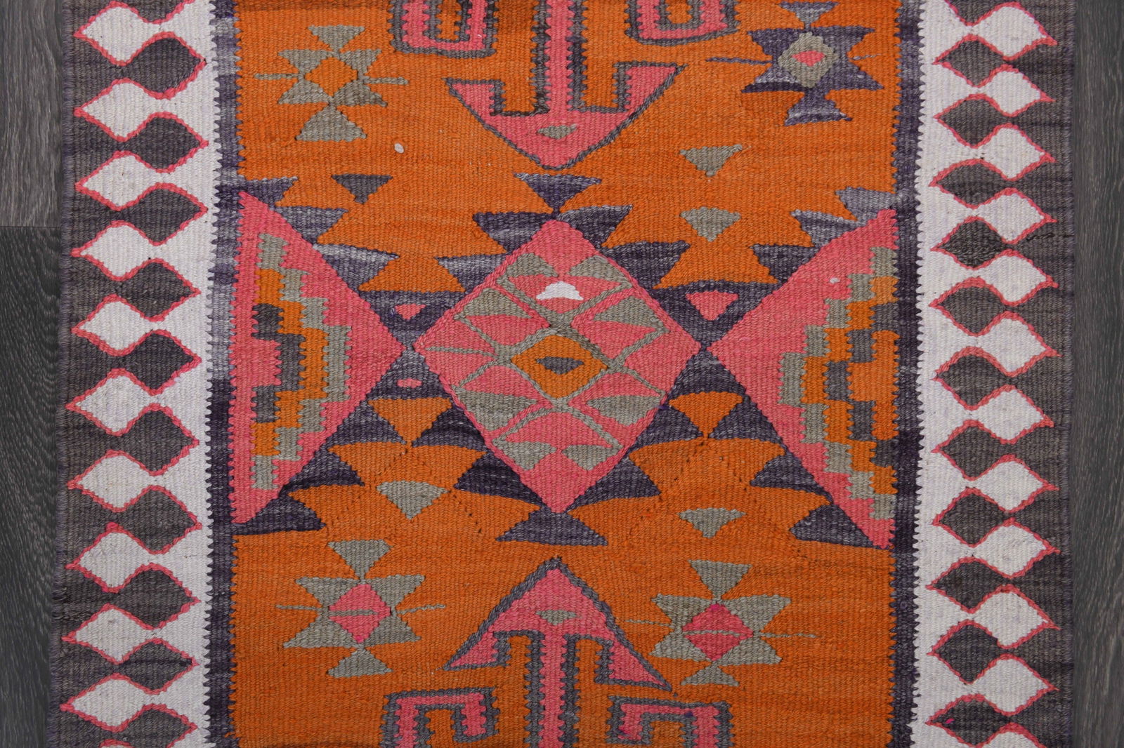 3.1x10 ft, TURKISH KILIM Runner - 7