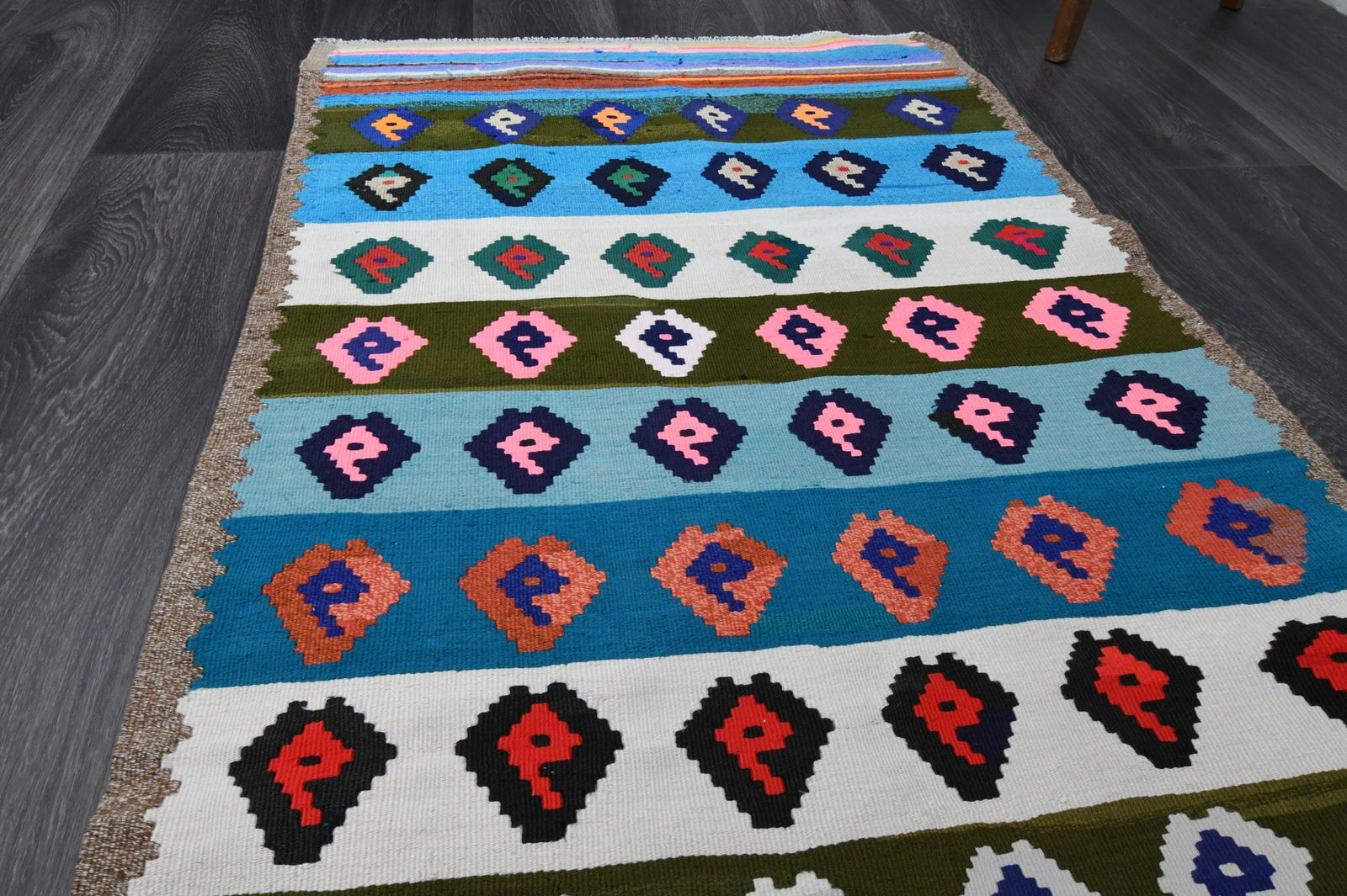 2.9x6.4 ft, TURKISH KILIM Runner - 13