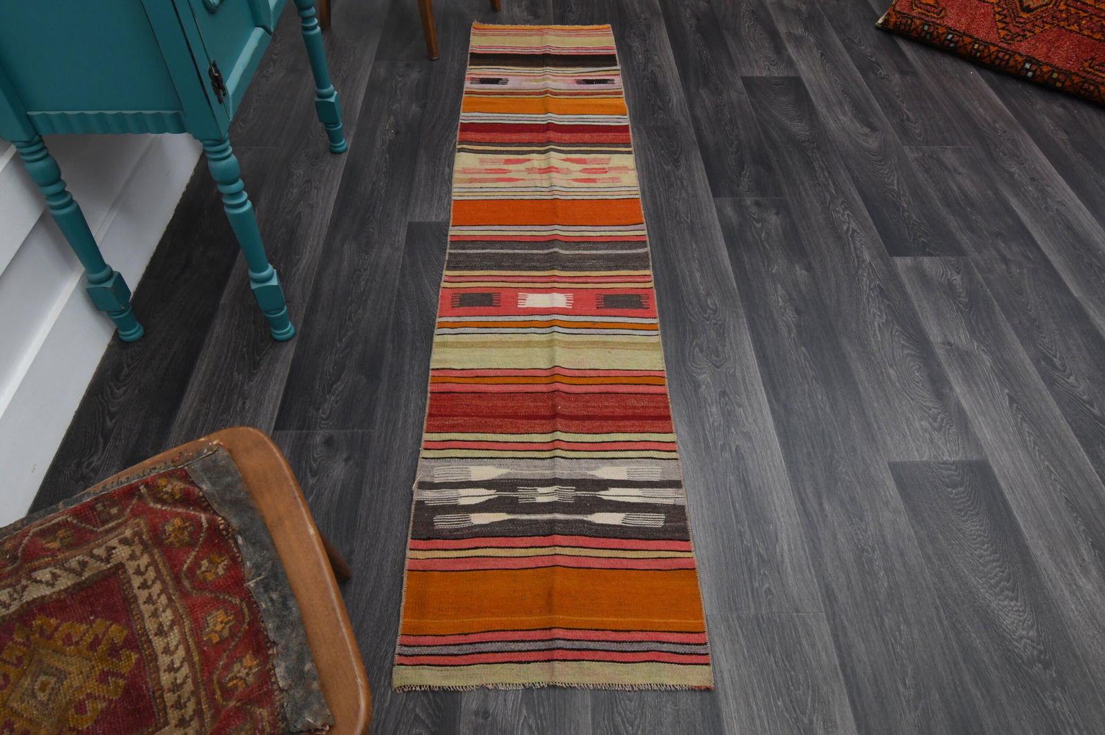 1.6x7.3 Ft, TURKISH Rug, Vintage (1 of 17)