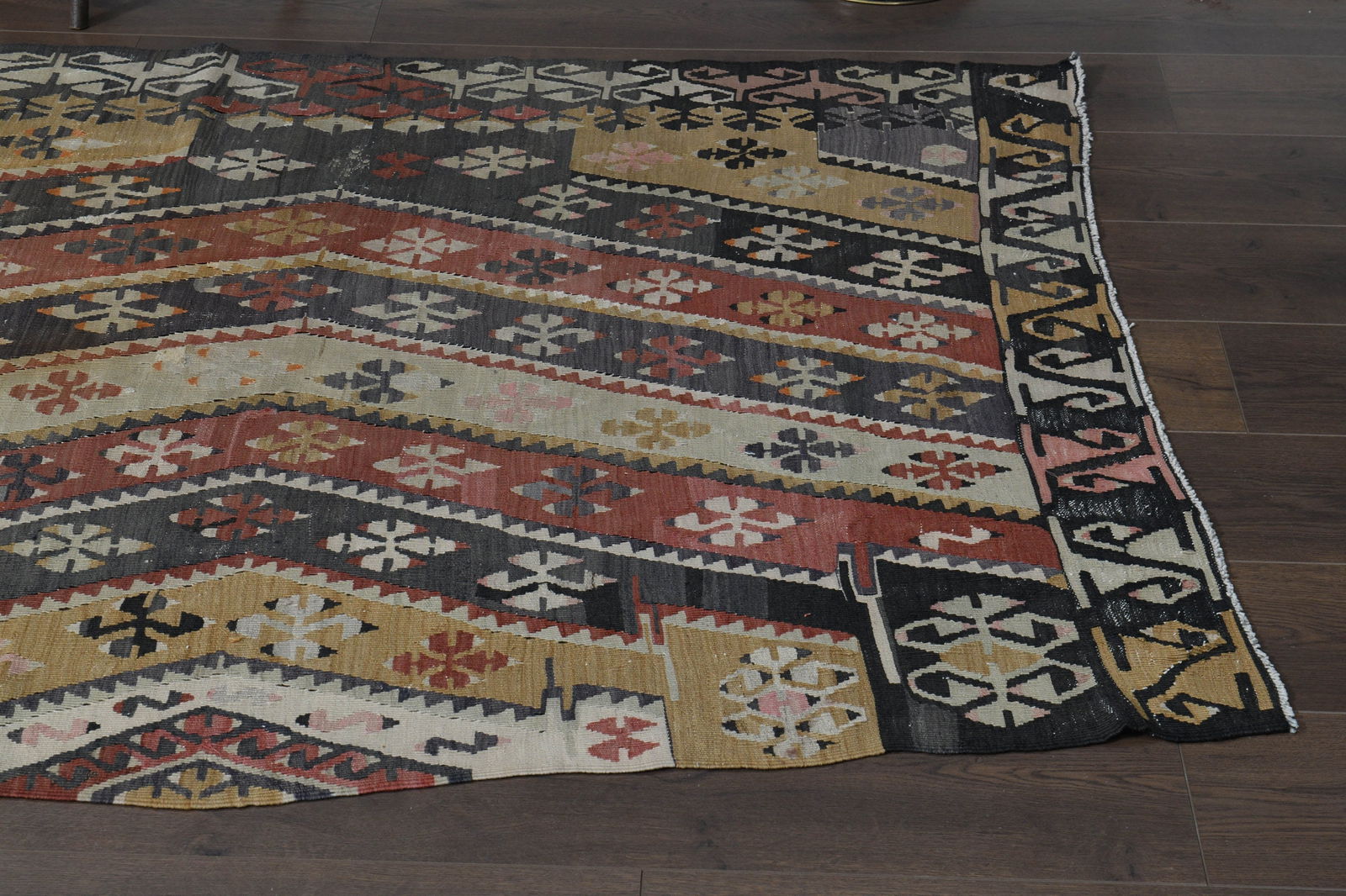 4x13'1 ft, VINTAGE TURKISH RUNNER - 11