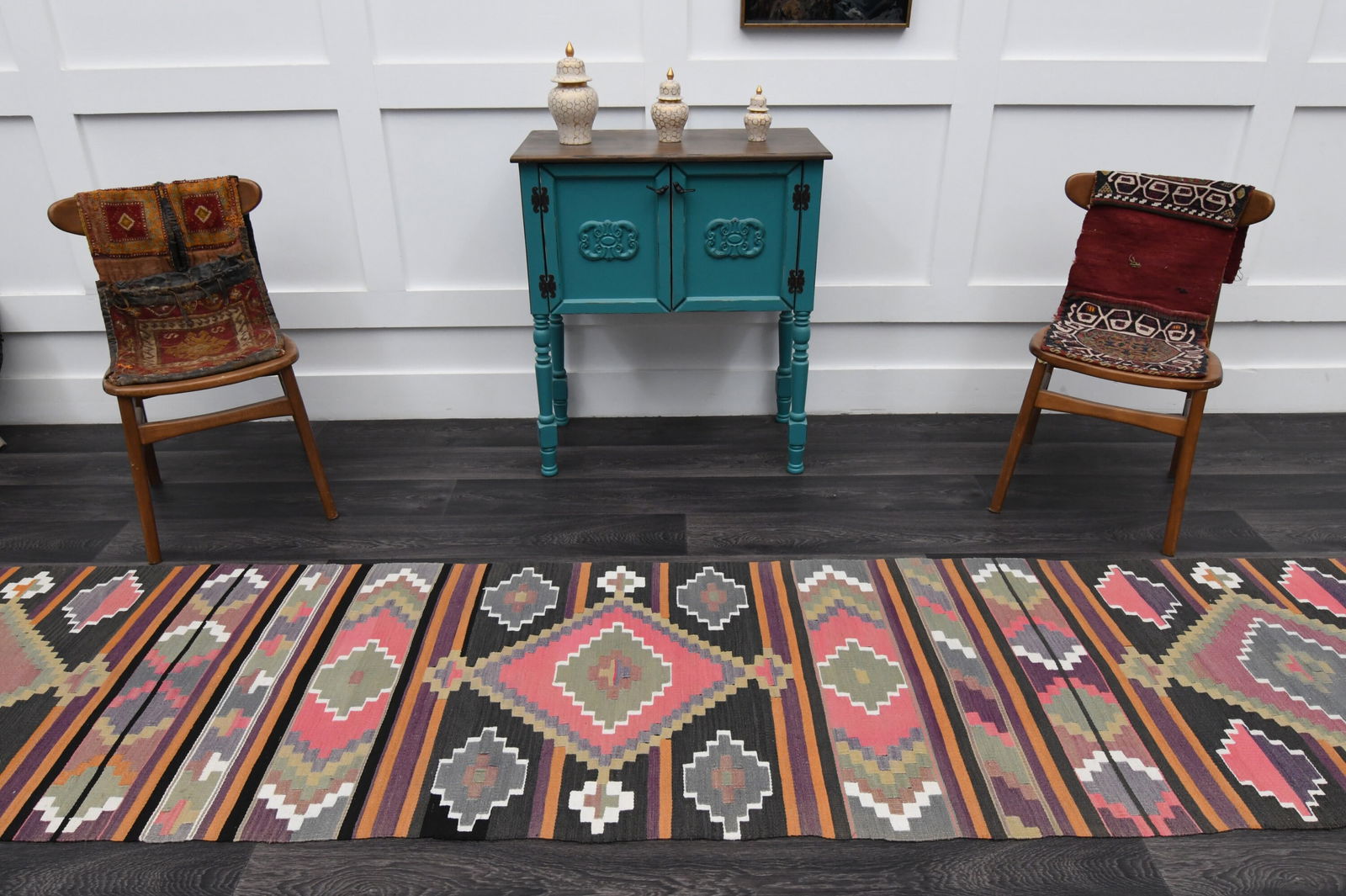 2.7x14 ft, TURKISH Rug Runner - 3