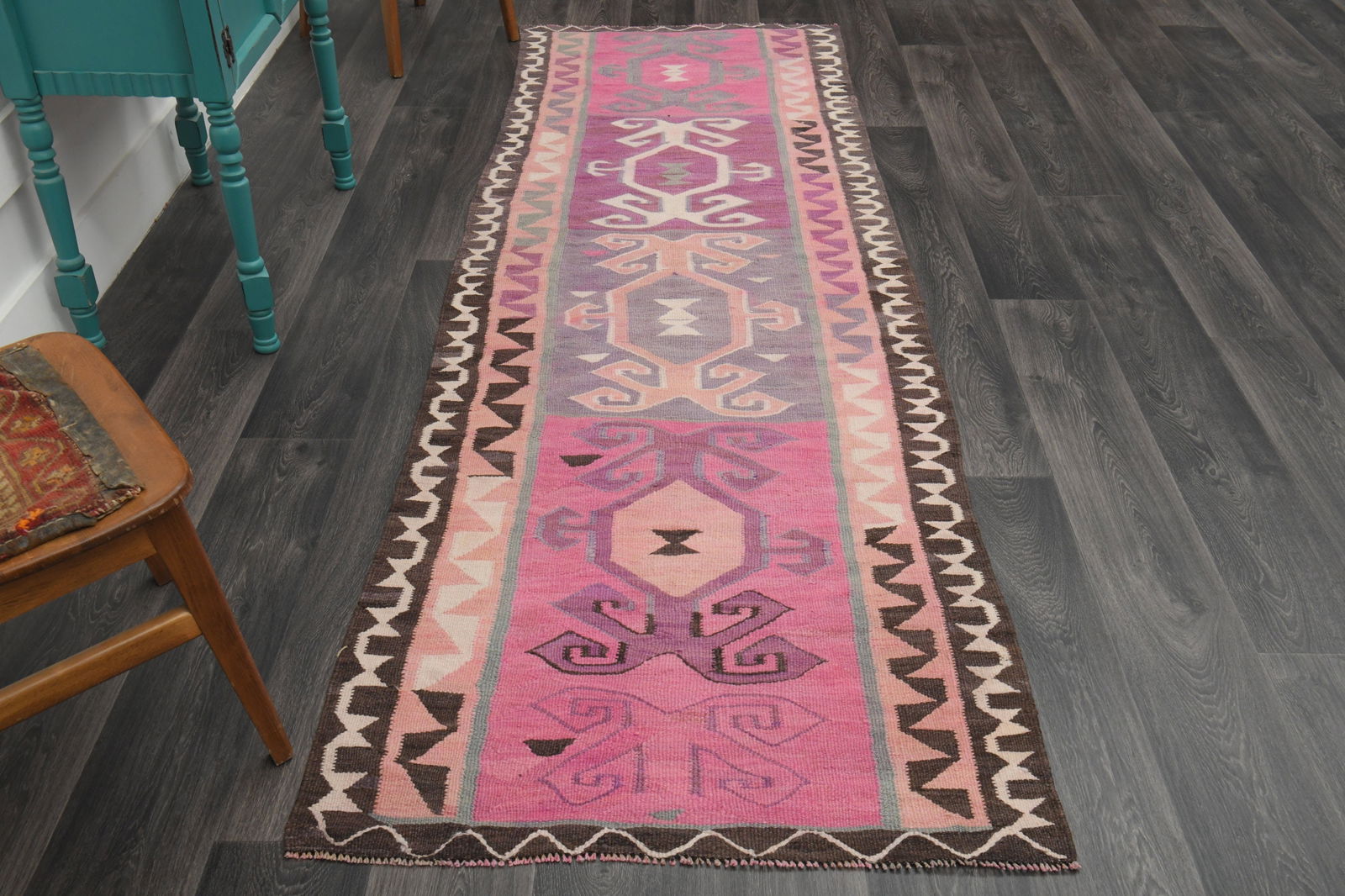 3.2x9.9 ft, TURKISH KILIM Runner (1 of 19)