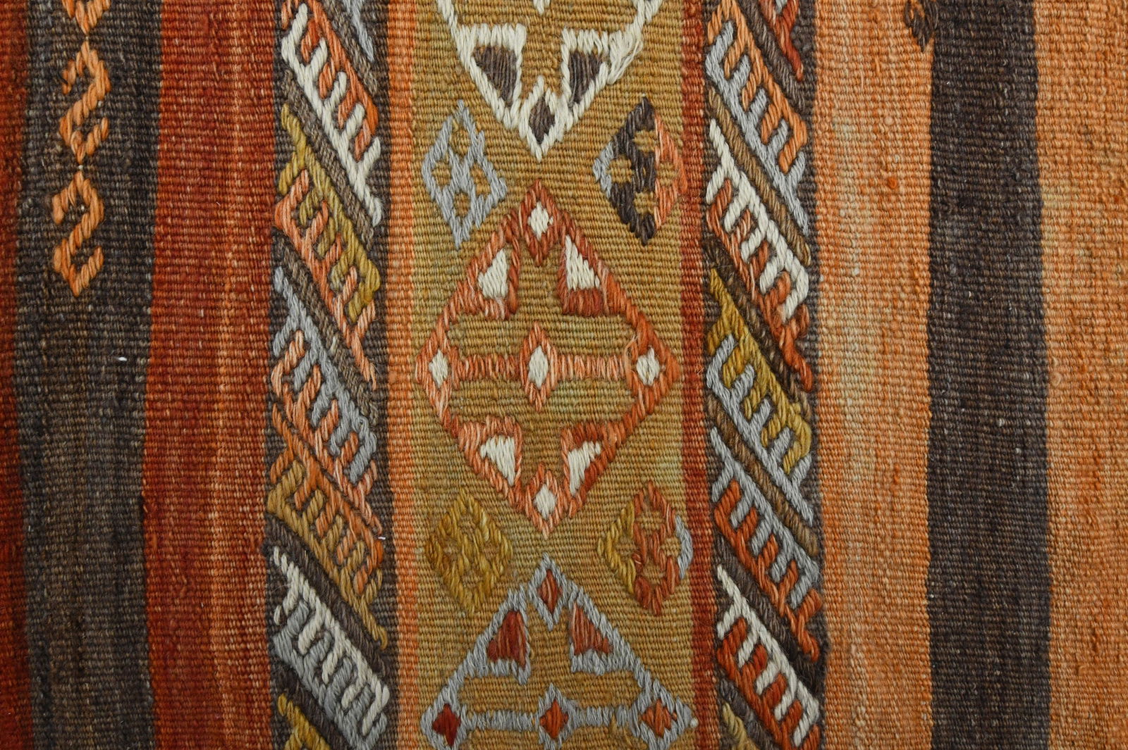 2x10.1 ft, TURKISH KILIM Runner - 15