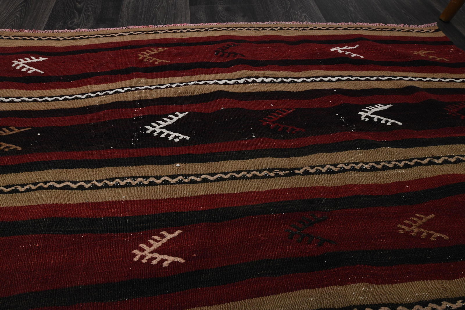 4.3x7.7 ft, TURKISH KILIM Rug - 14