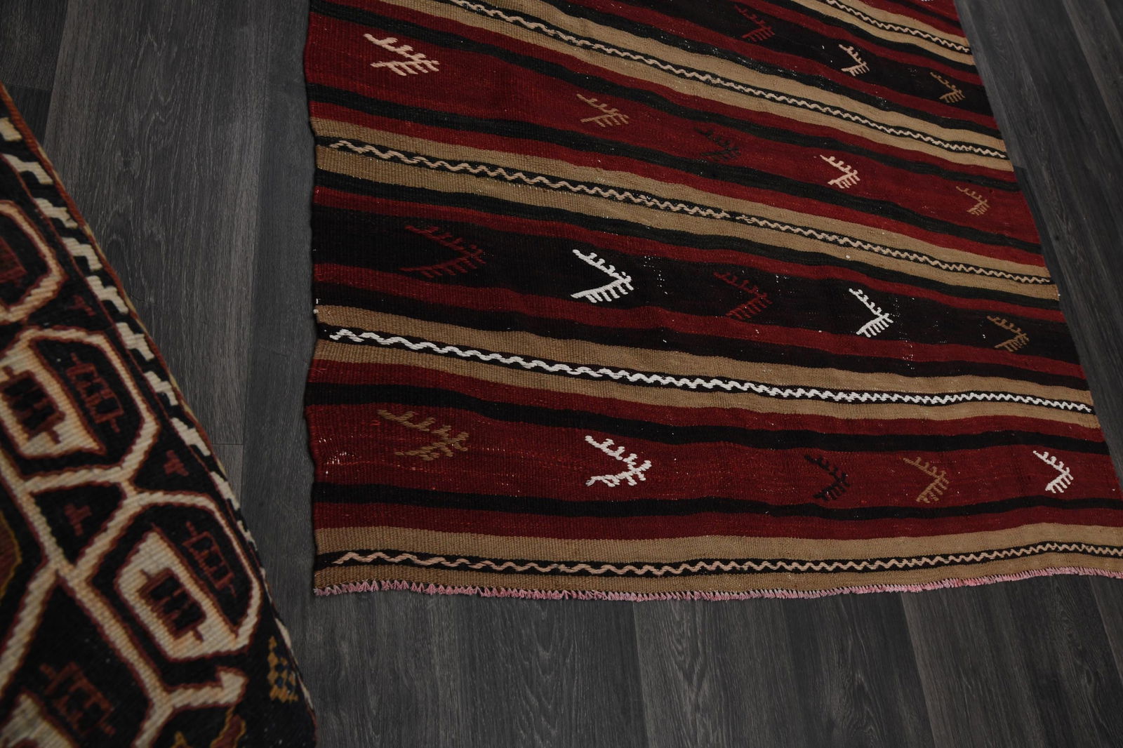 4.3x7.7 ft, TURKISH KILIM Rug - 7