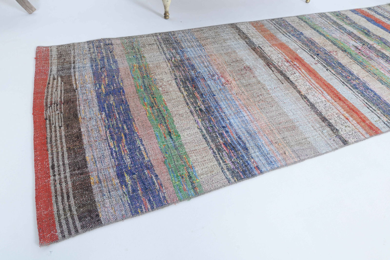 3x7.4 ft, TURKISH KILIM Runner - 11