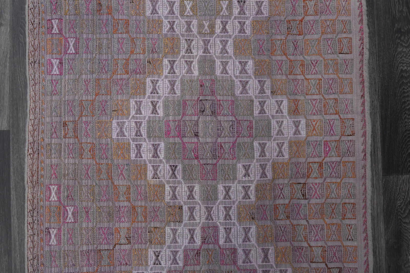 3.1x7.4 ft, TURKISH KILIM Runner - 14