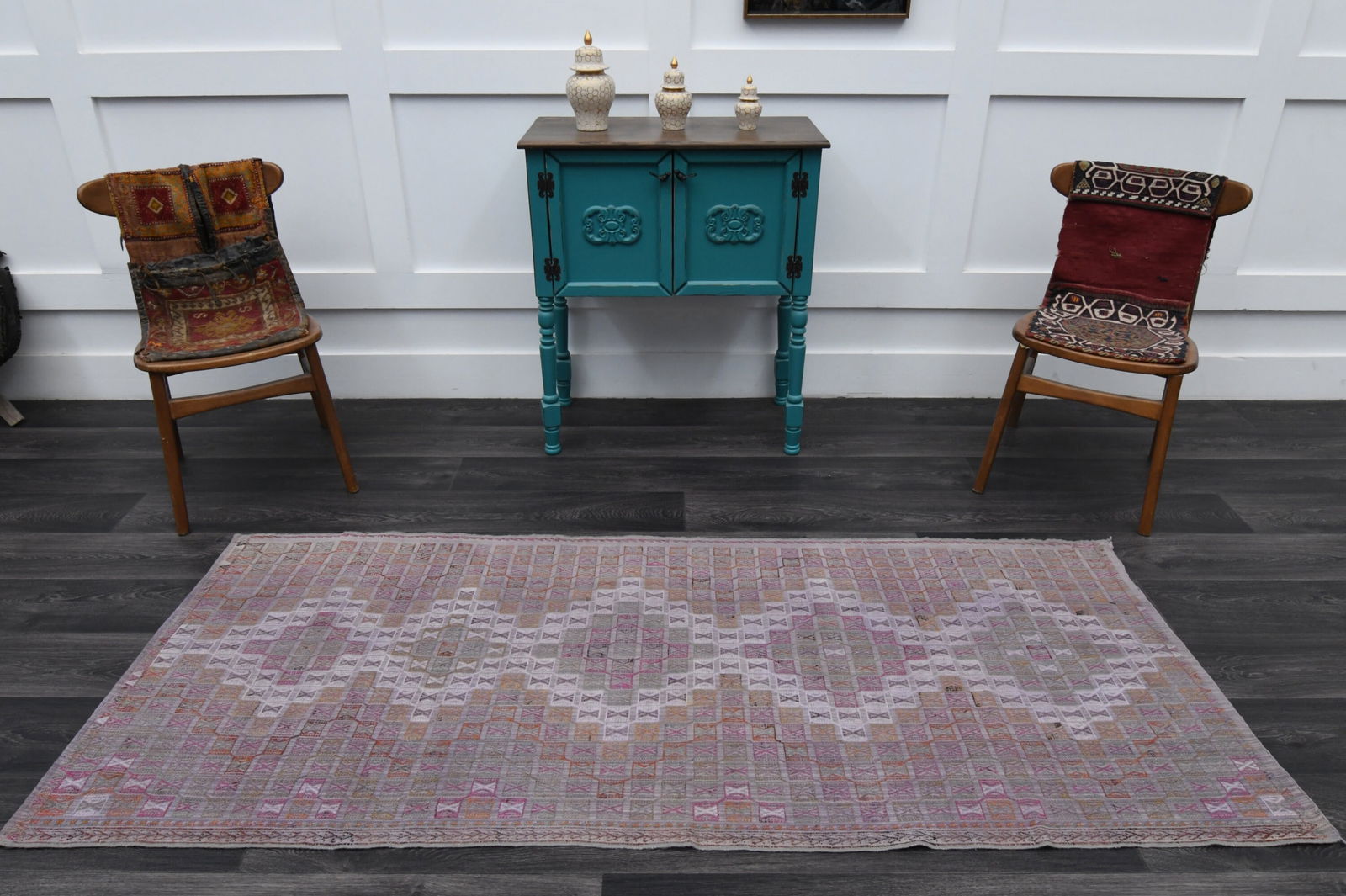 3.1x7.4 ft, TURKISH KILIM Runner - 3